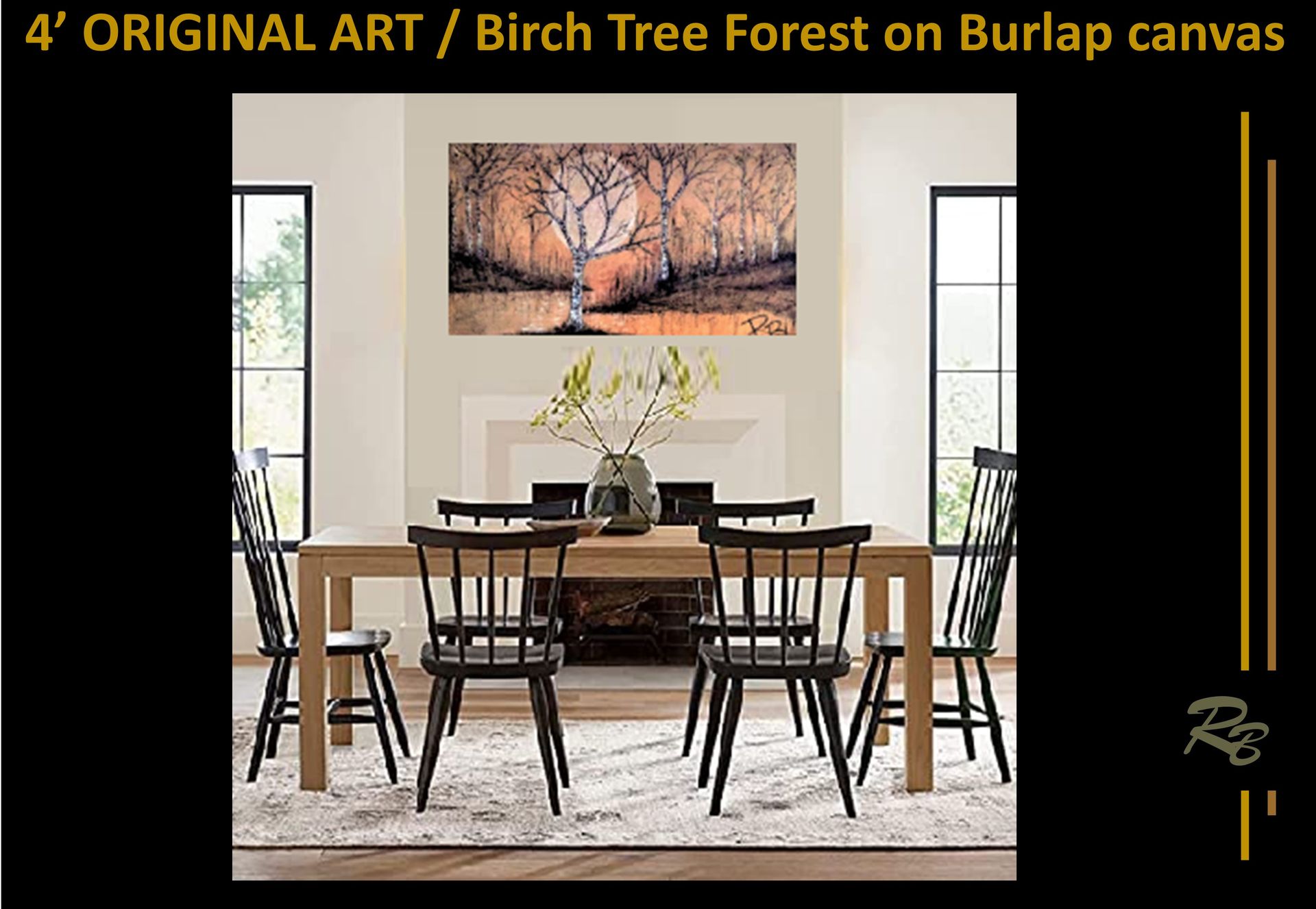 Birch Tree Art,Nature Lovers Gift,Birch Trees,Tree Art,Nature Art,Rustic Decor,Cabin Decor,Lodge 2