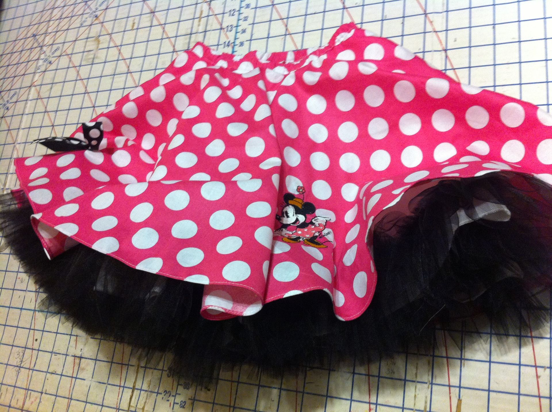 Minnie Mouse Poodle Polka Dot Skirt 2 