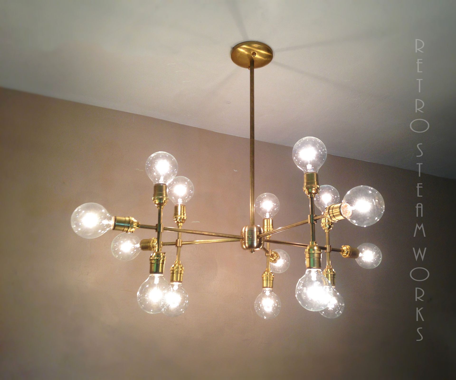 Modern Contemporary Light Piano Light - Multiple Light Edison Bulb Chandelier Lamp