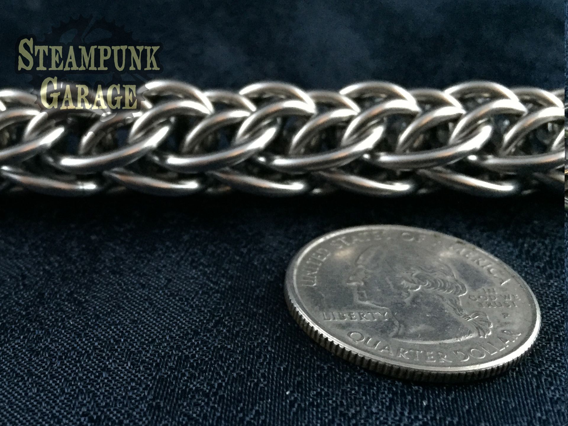 Niflheimr Wallet Chain - Stainless Steel - Handcut Rings 5