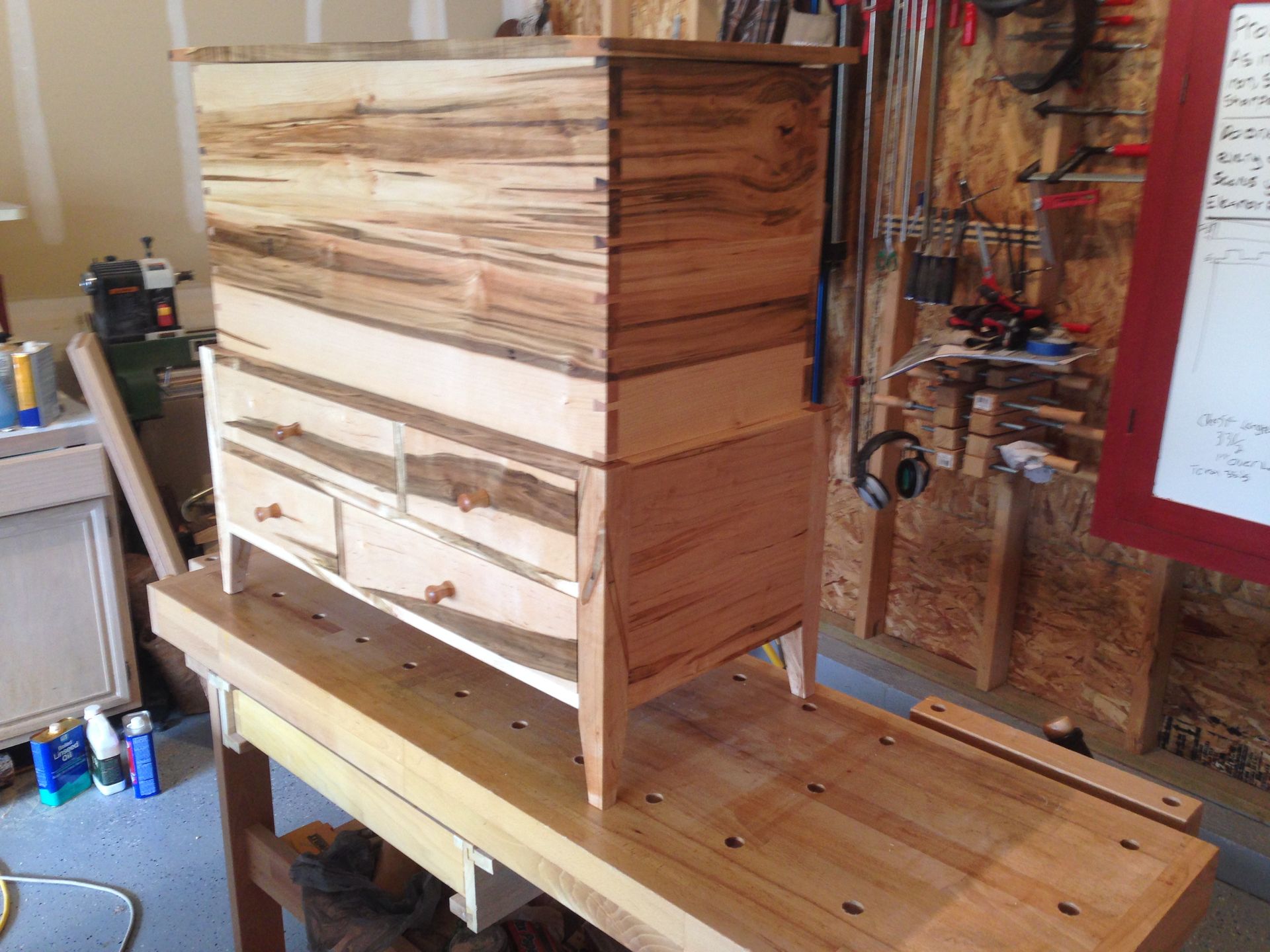 Four Drawer Asymmetrical Hope Chest 6 