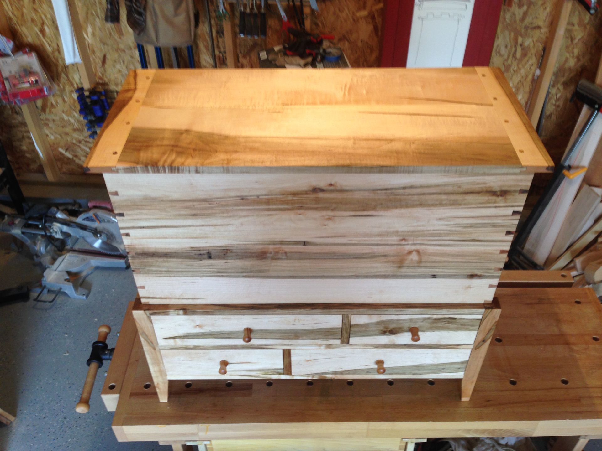 Four Drawer Asymmetrical Hope Chest 3 