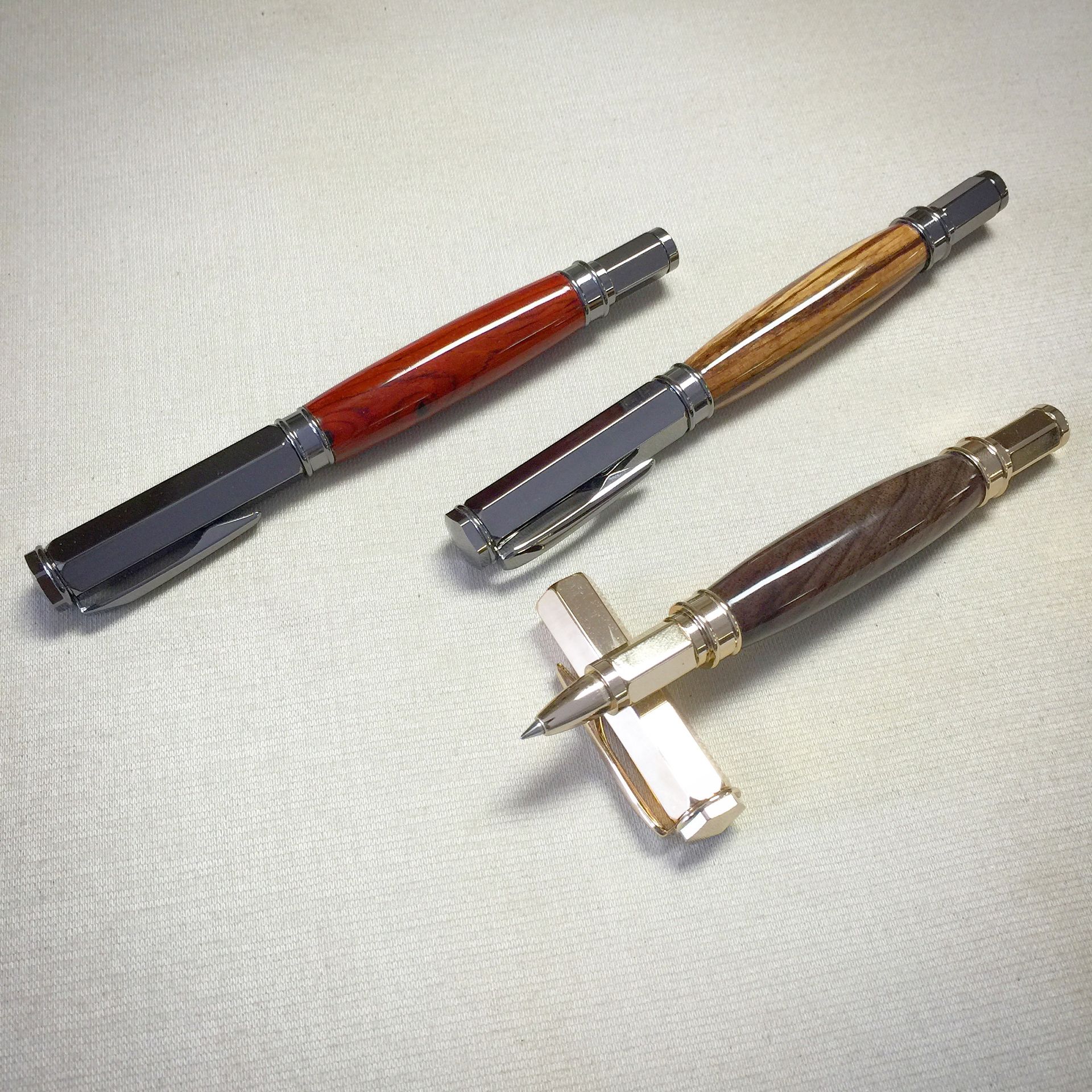 Handmade Wooden Rollerball Pen With Magnetic Cap 2 