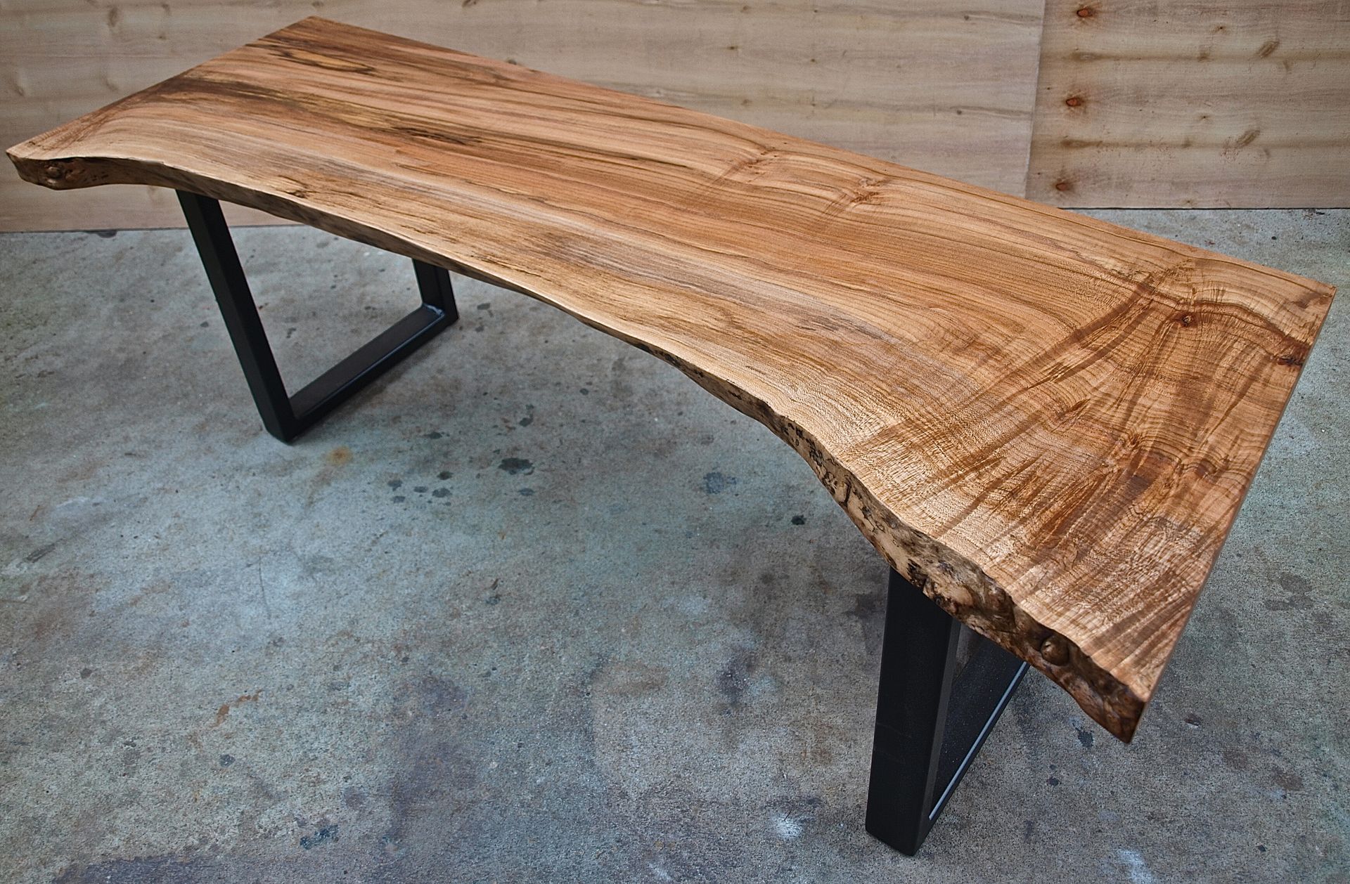 Live Edge Maple Bench
