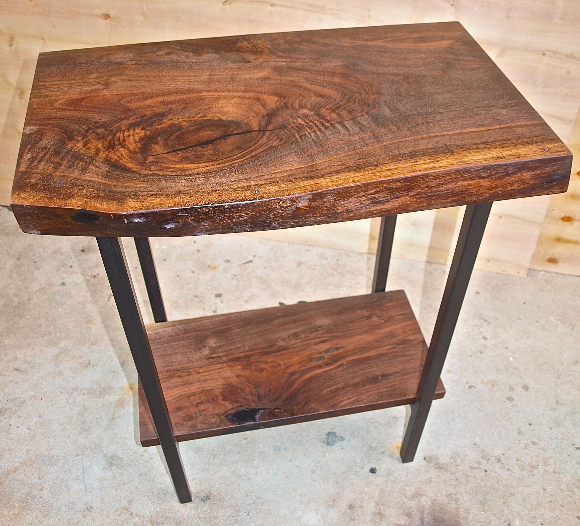 Live Edge Walnut Entry Table