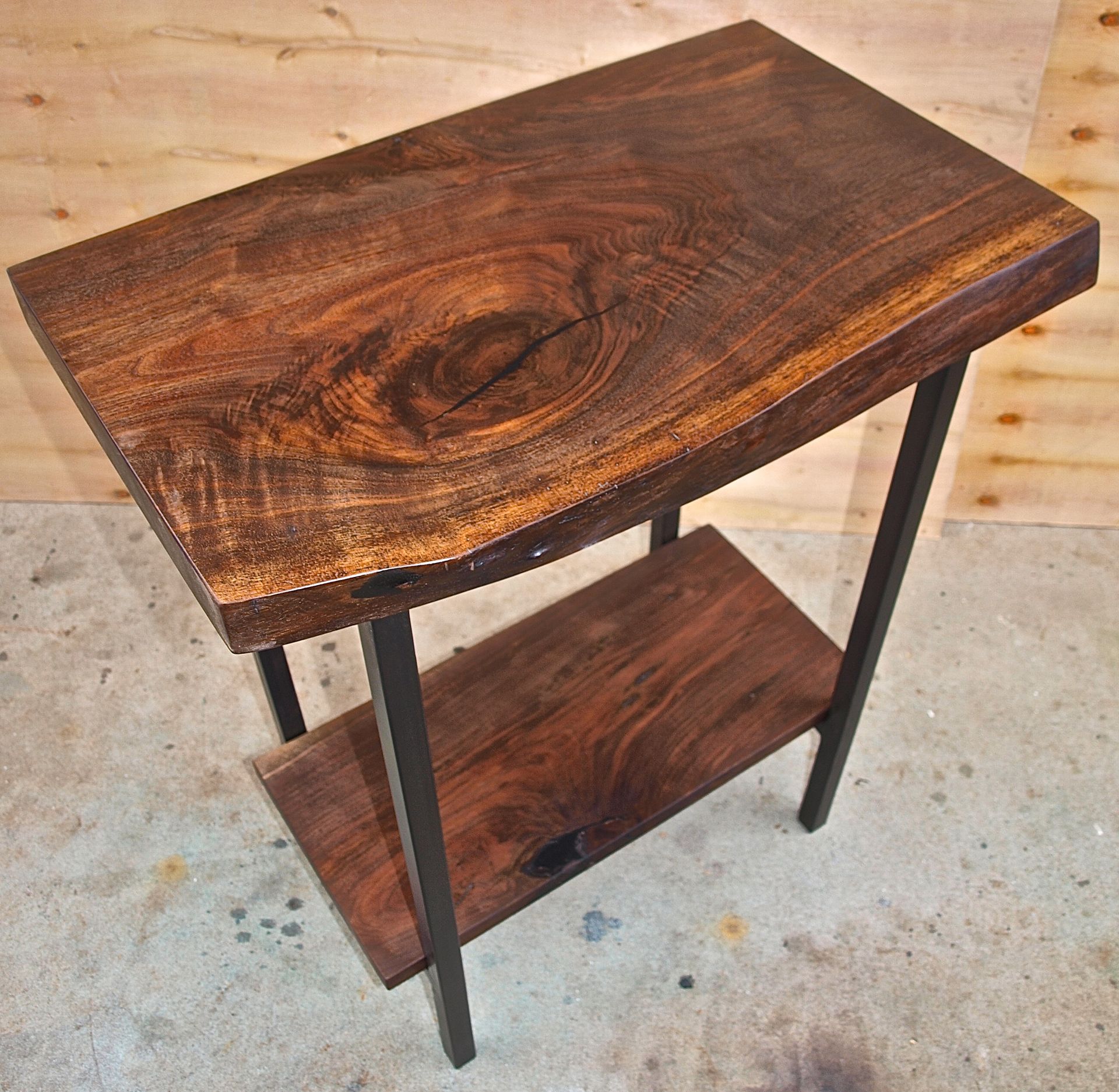 Live Edge Walnut Entry Table 2