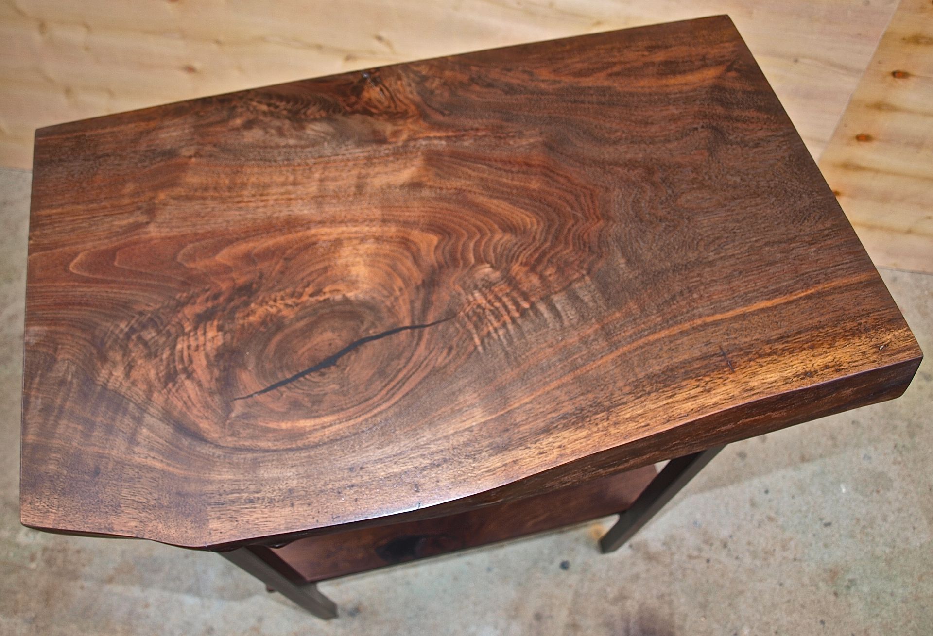 Live Edge Walnut Entry Table 4