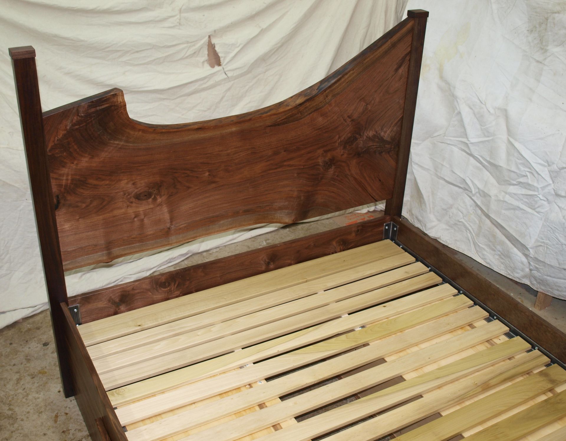 Walnut Live Edge Bed