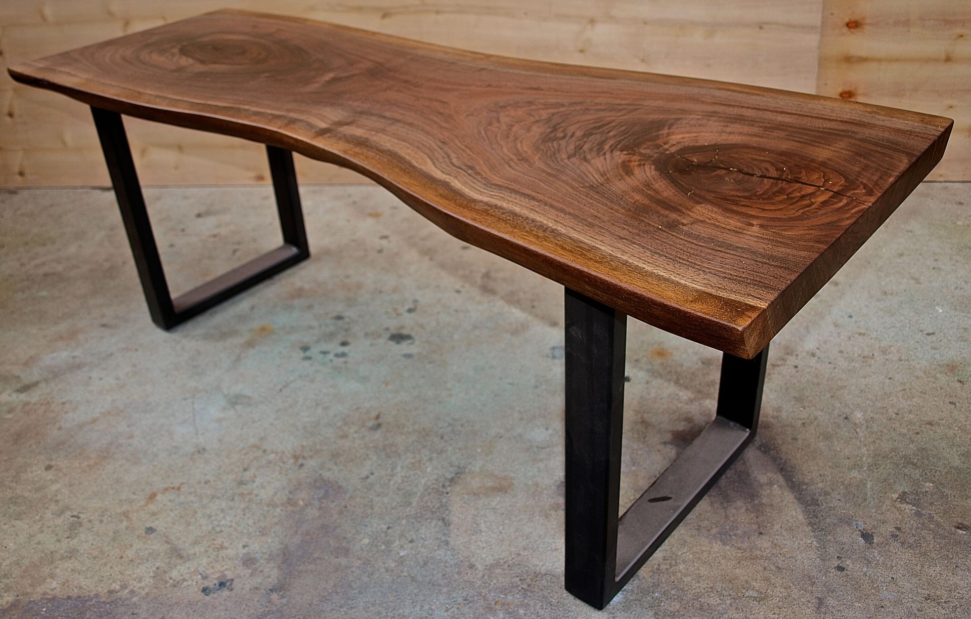 Live Wedge Walnut Bench 2