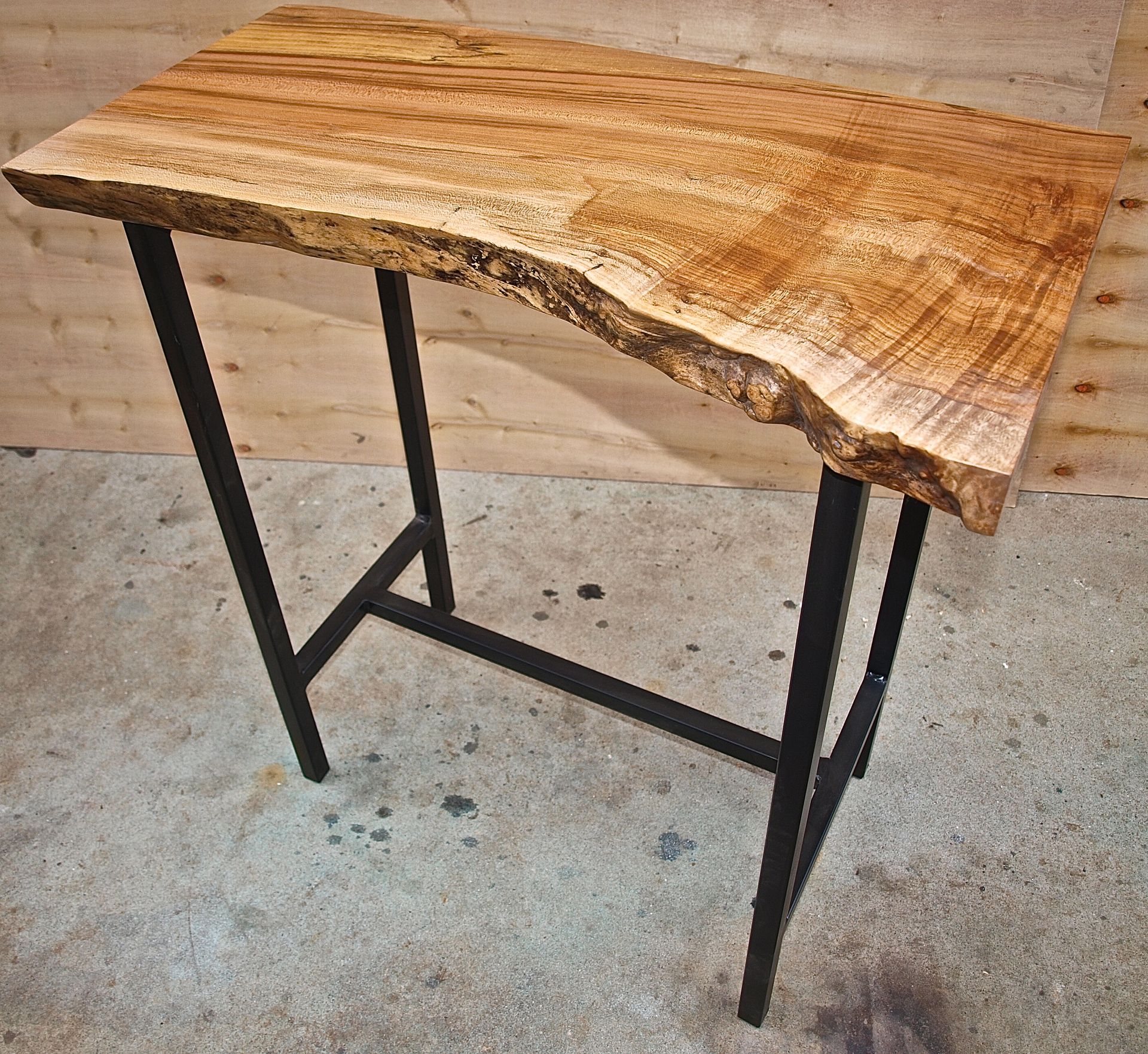 Live Edge Maple Entry Table 4