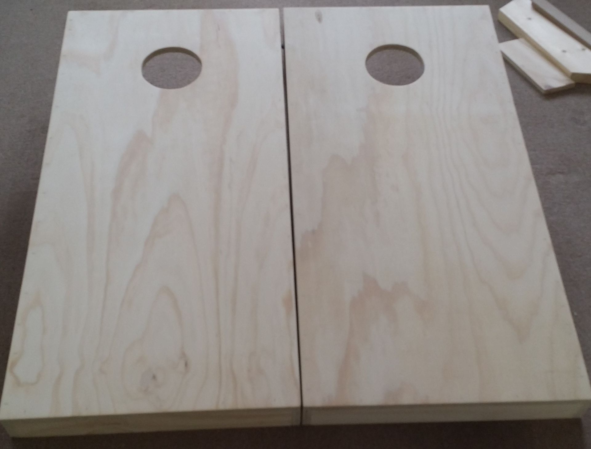 Corn Hole Boards Bare, Or Plain Set !! 6 