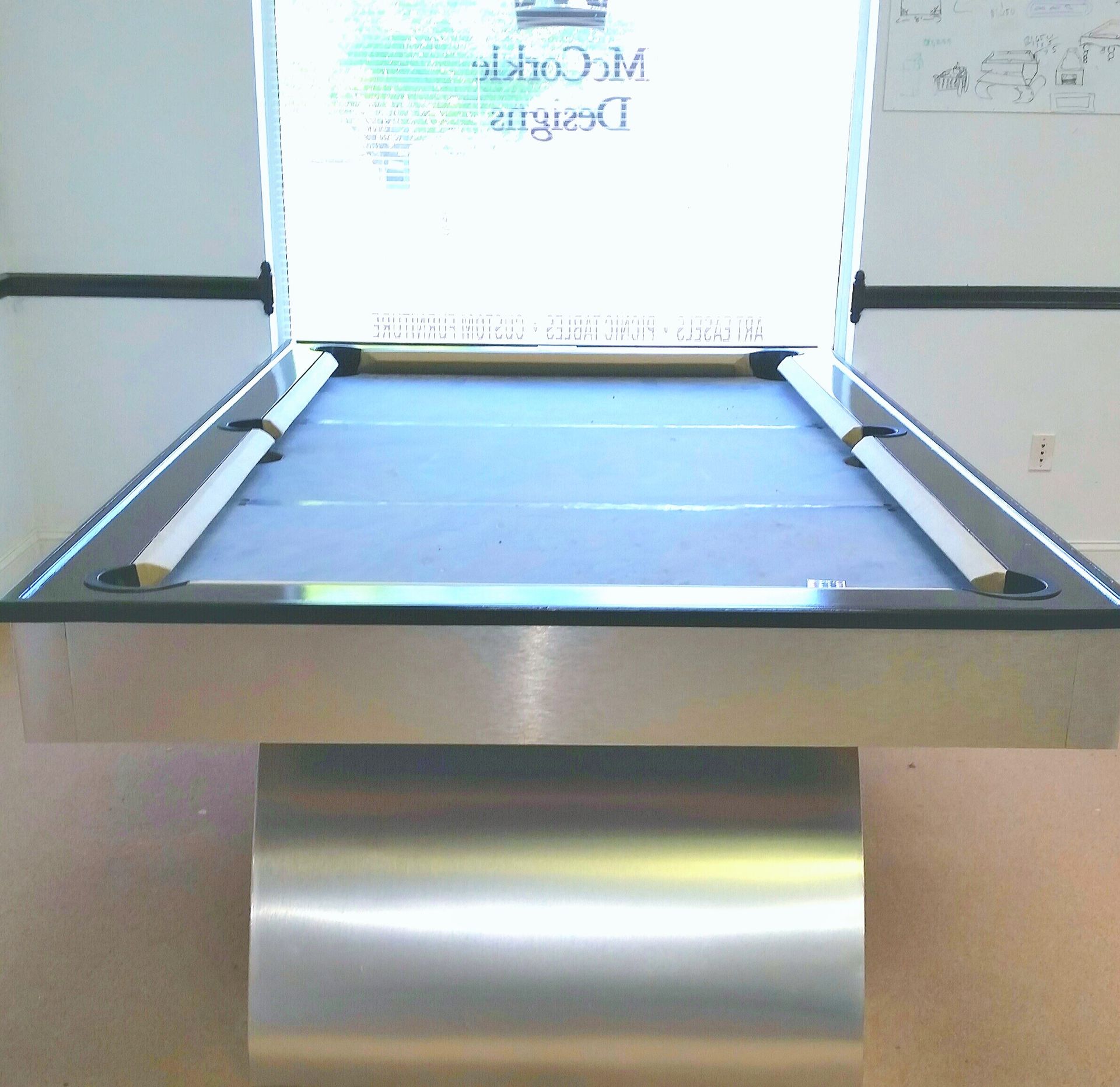 8ft Arched Pool Table With Led Lights ! 5