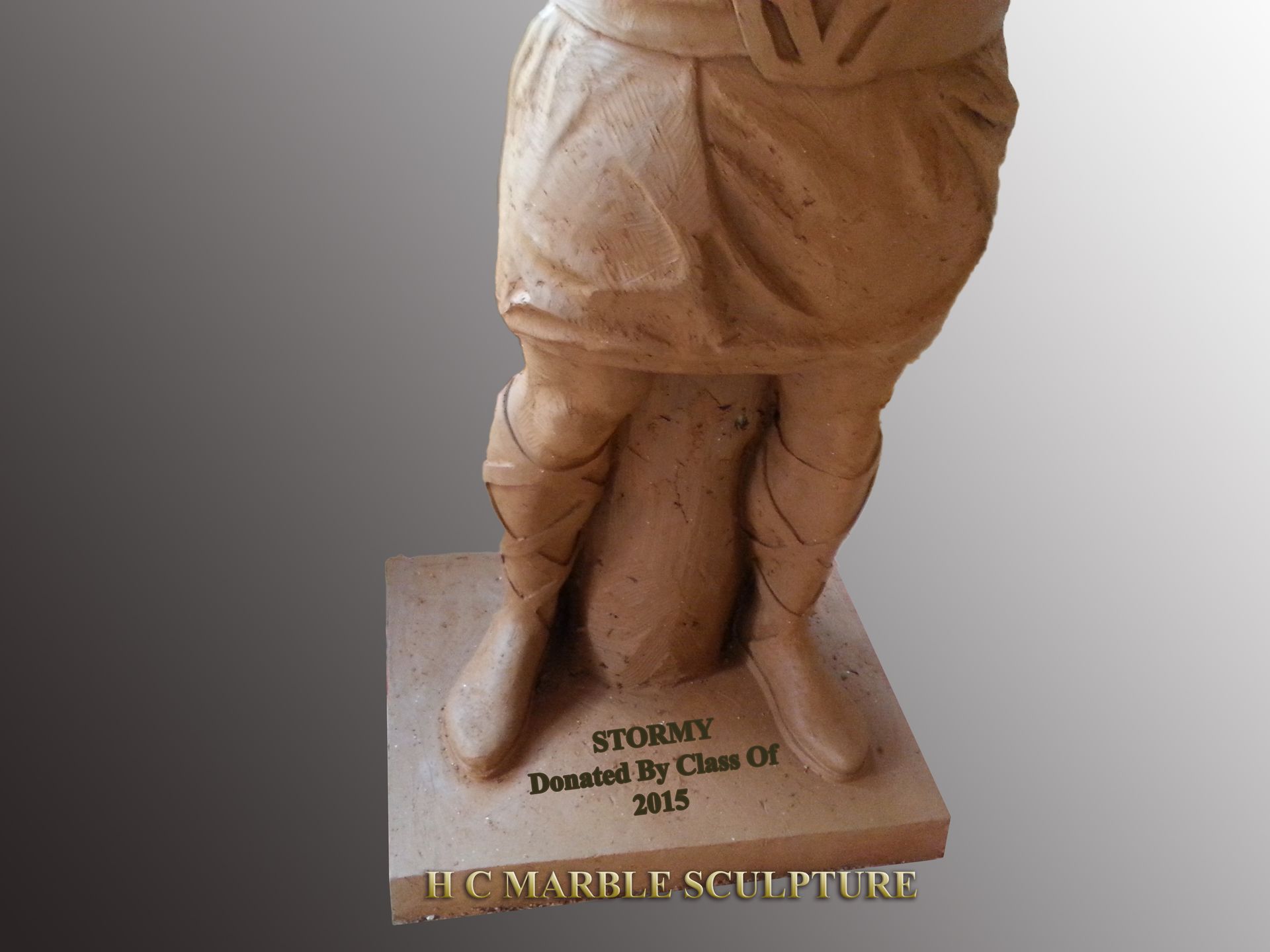School Mascot Marble Statue 4 
