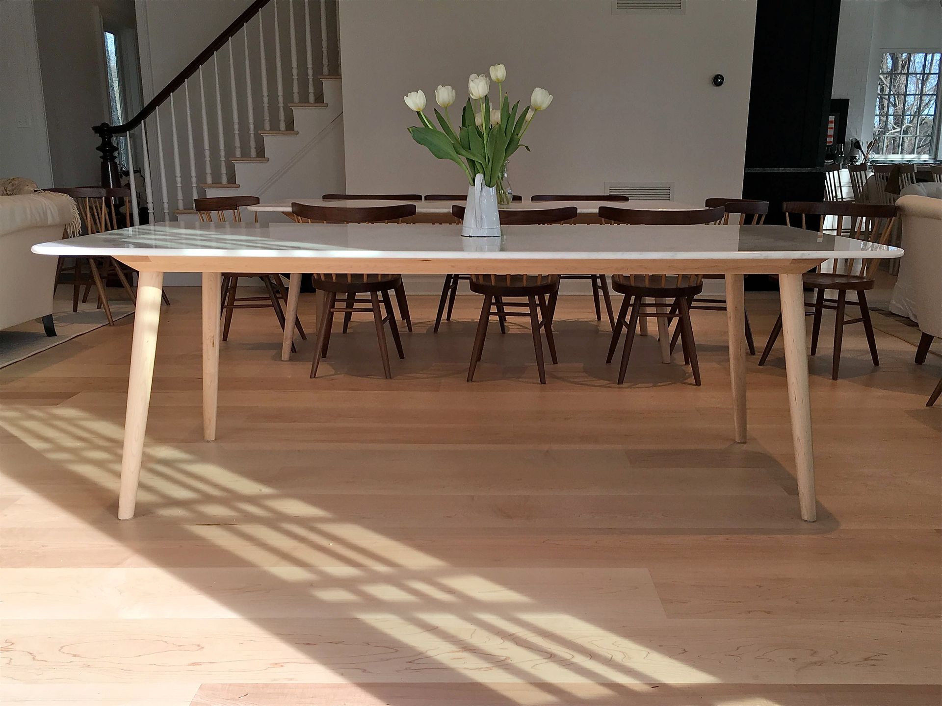 Stella - Modern Dining Table Base For A Marble, Stone Or Quartz Top 5 