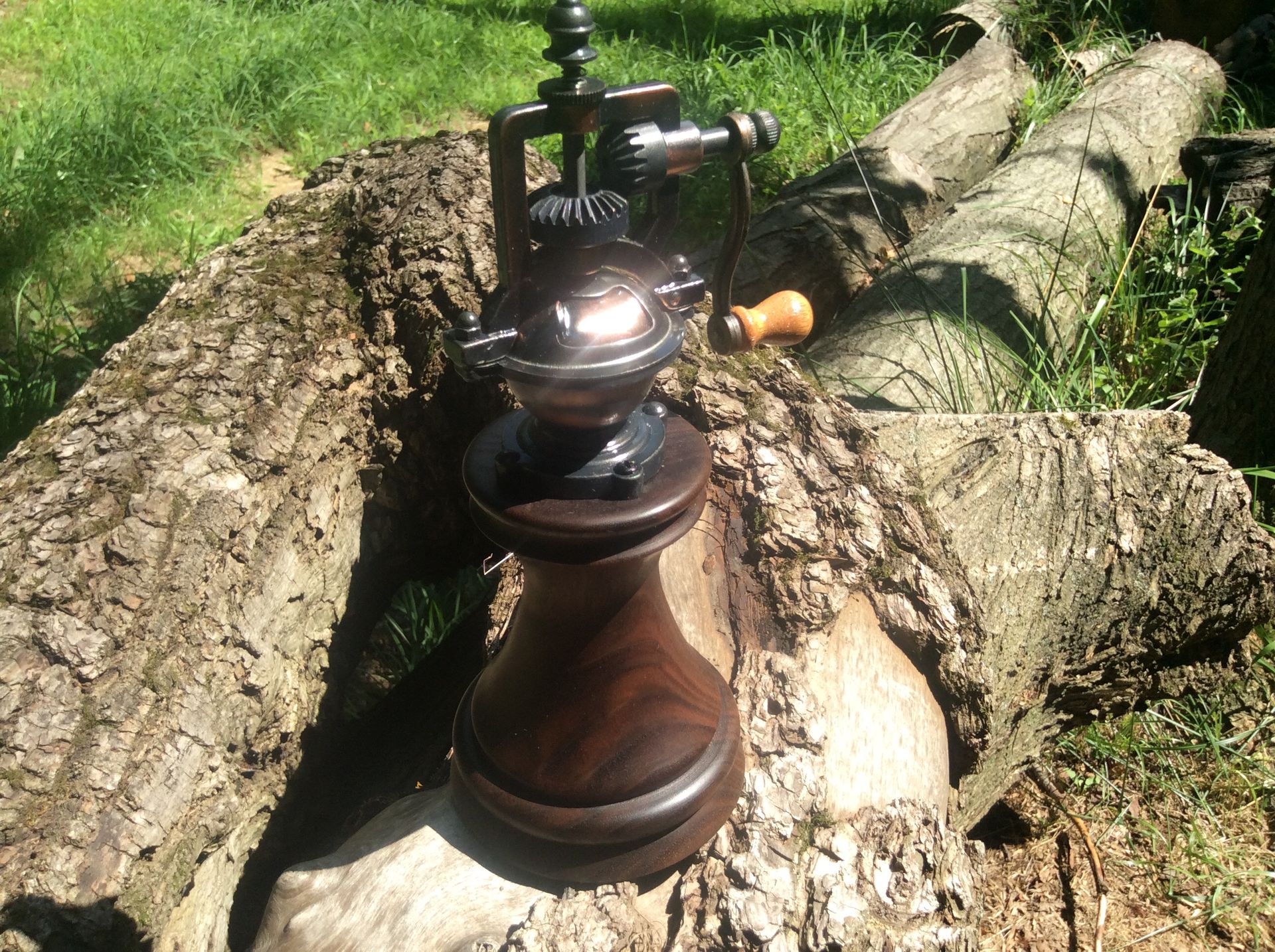 Antique Style Walnut Peppermill 2 