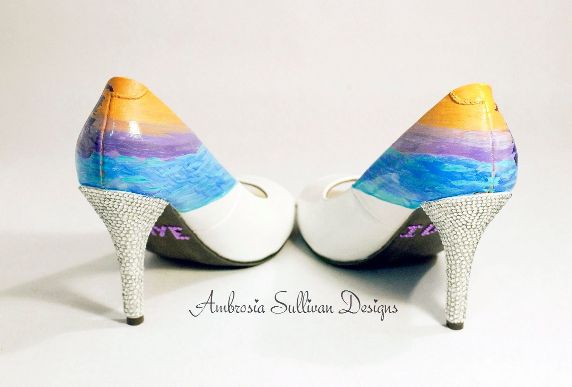 Custom Mini Mural Wedding Heels 2 