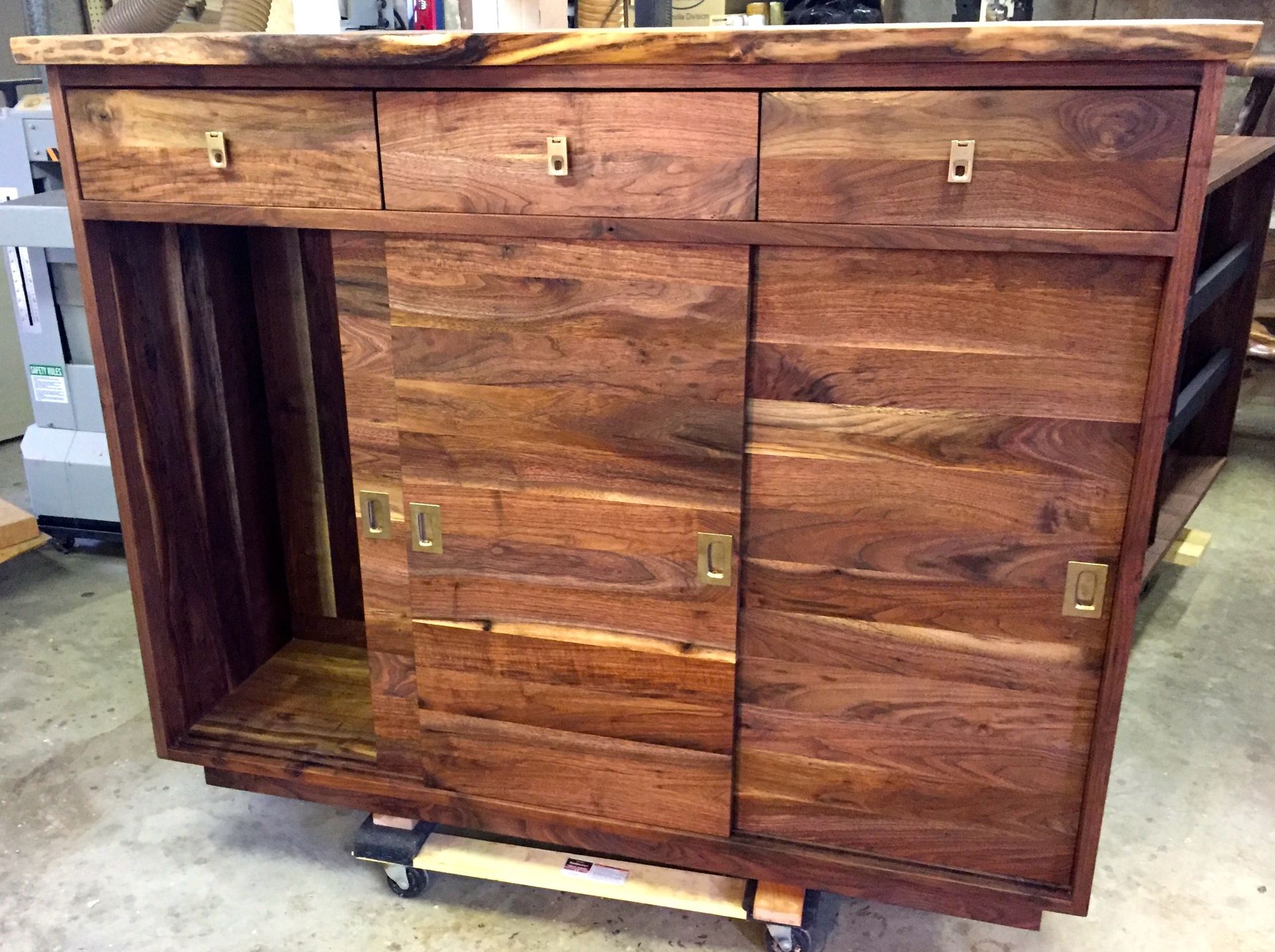 Live Edge Walnut Cabinet 5