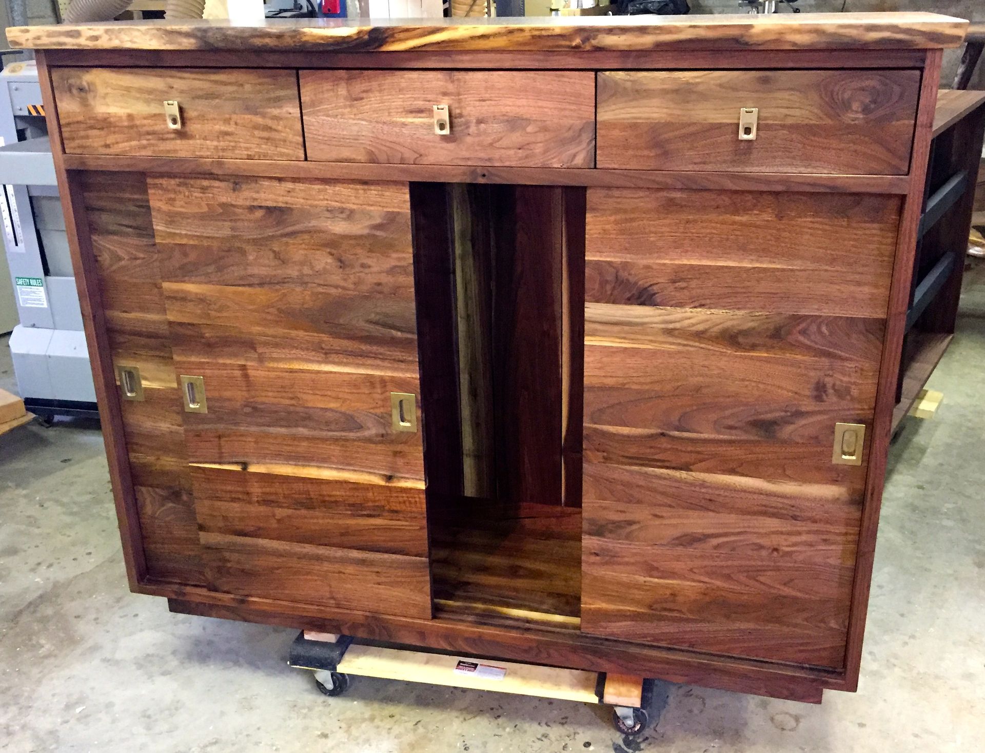 Live Edge Walnut Cabinet 6