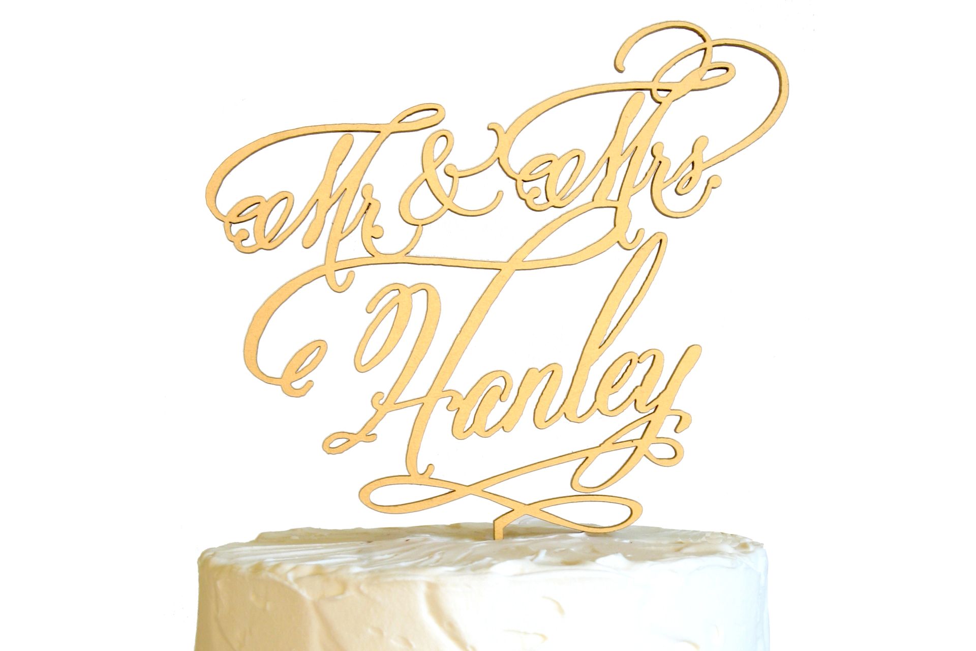 Custom Cake Topper Calligraphy Font