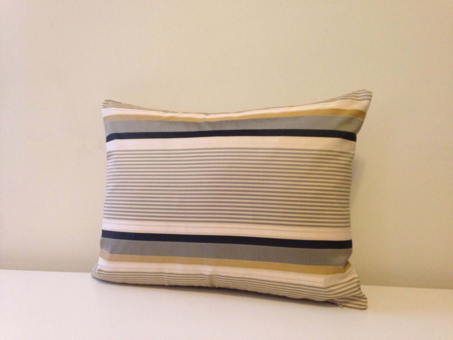 One Of A Kind, Handmade Decorative Pillow - Scrolls & Stripes 2 
