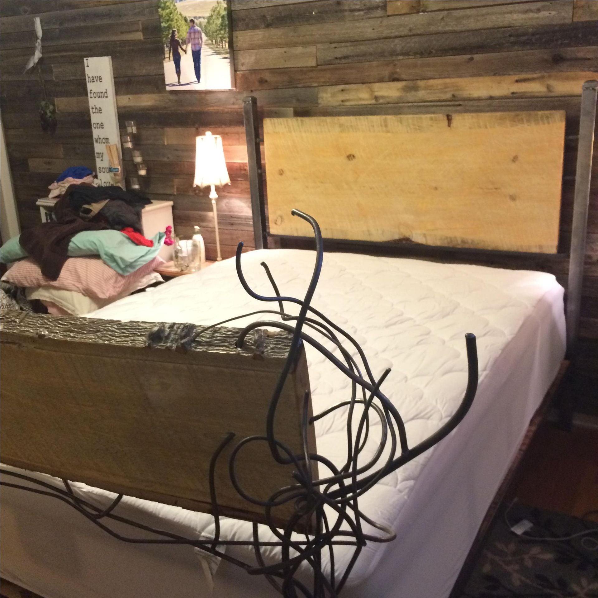 Beatlekill Pine And Steel Bed 2 