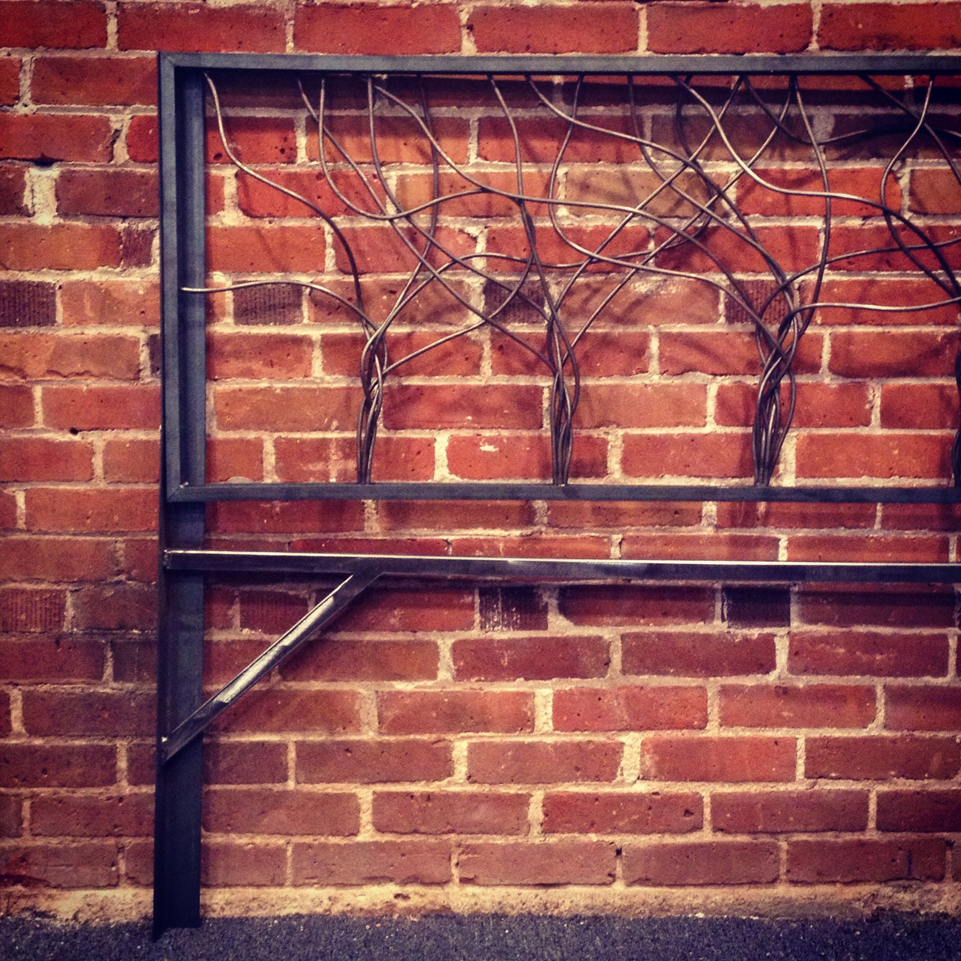 Artistic Steel Rod Headboard