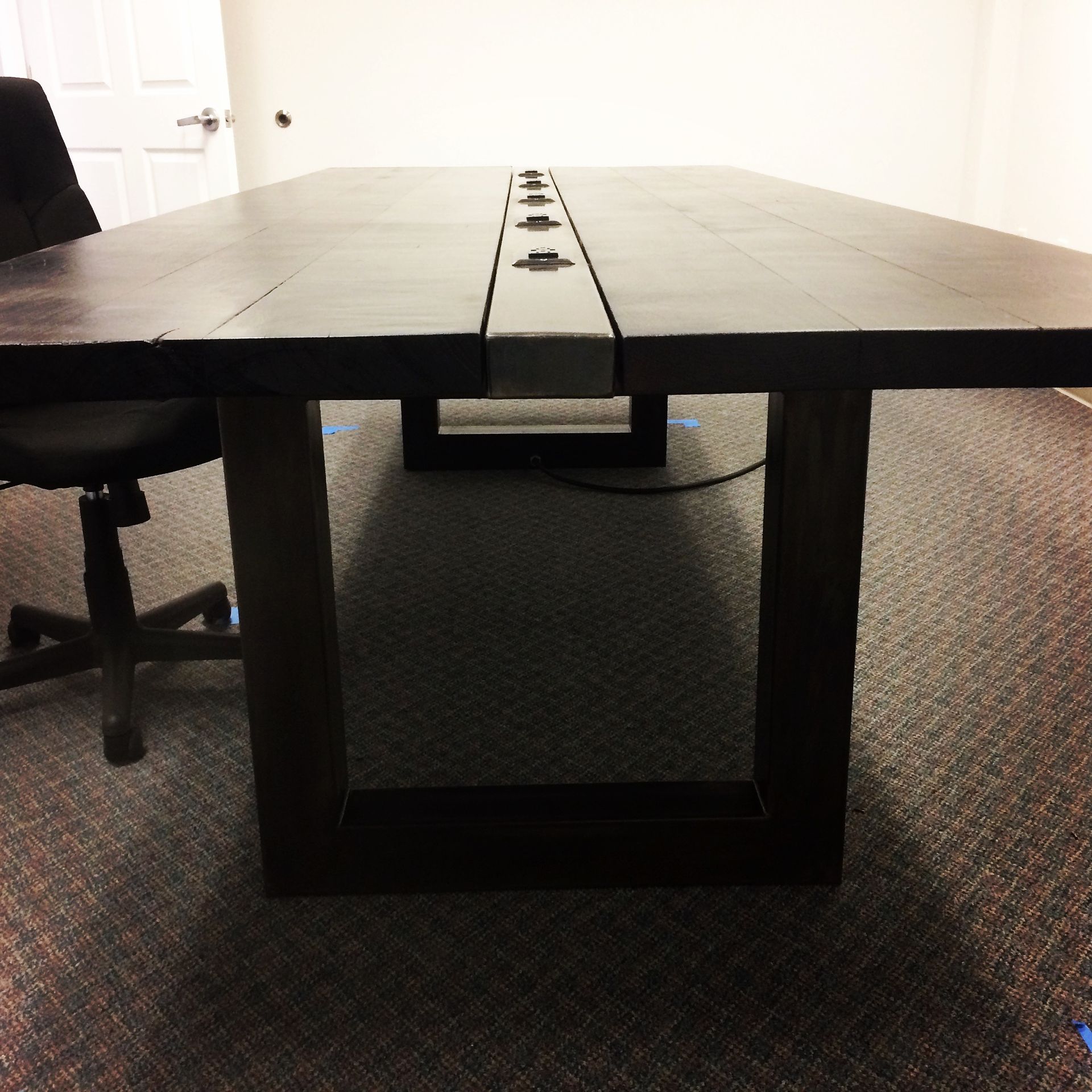 Conference Table In Steel And Maple 2 