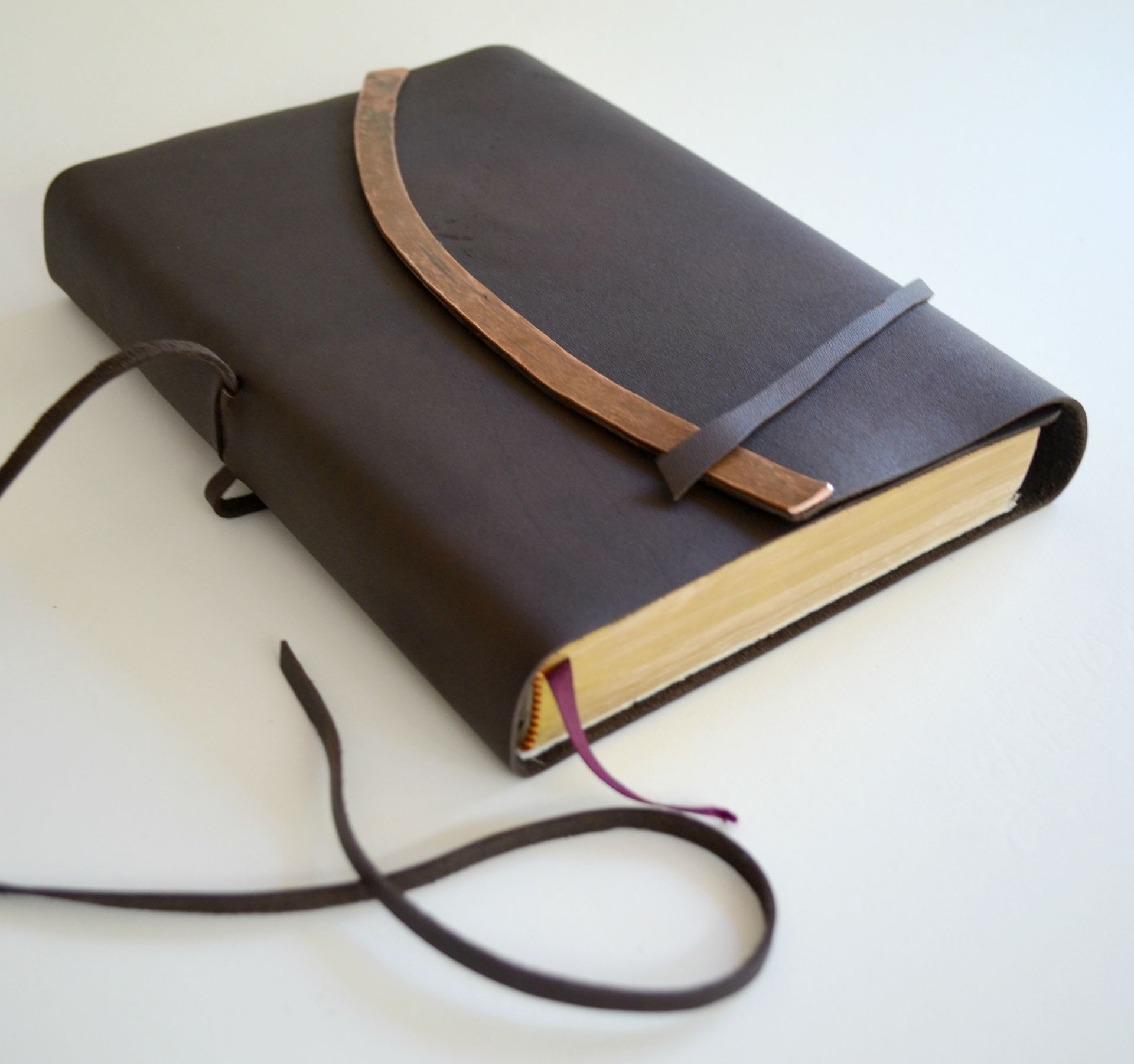 Custom Leather Bible Recovering Made To Order For New International Bible Copper (403)