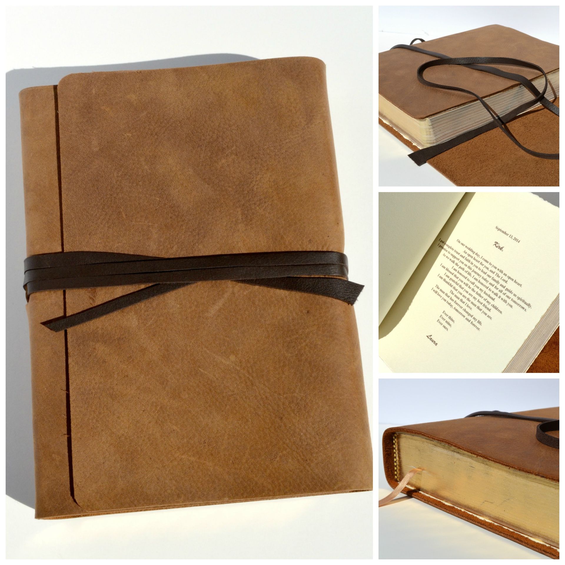 Custom Made To Order Leather Cover For Any Version Bible With Rebinding (296)