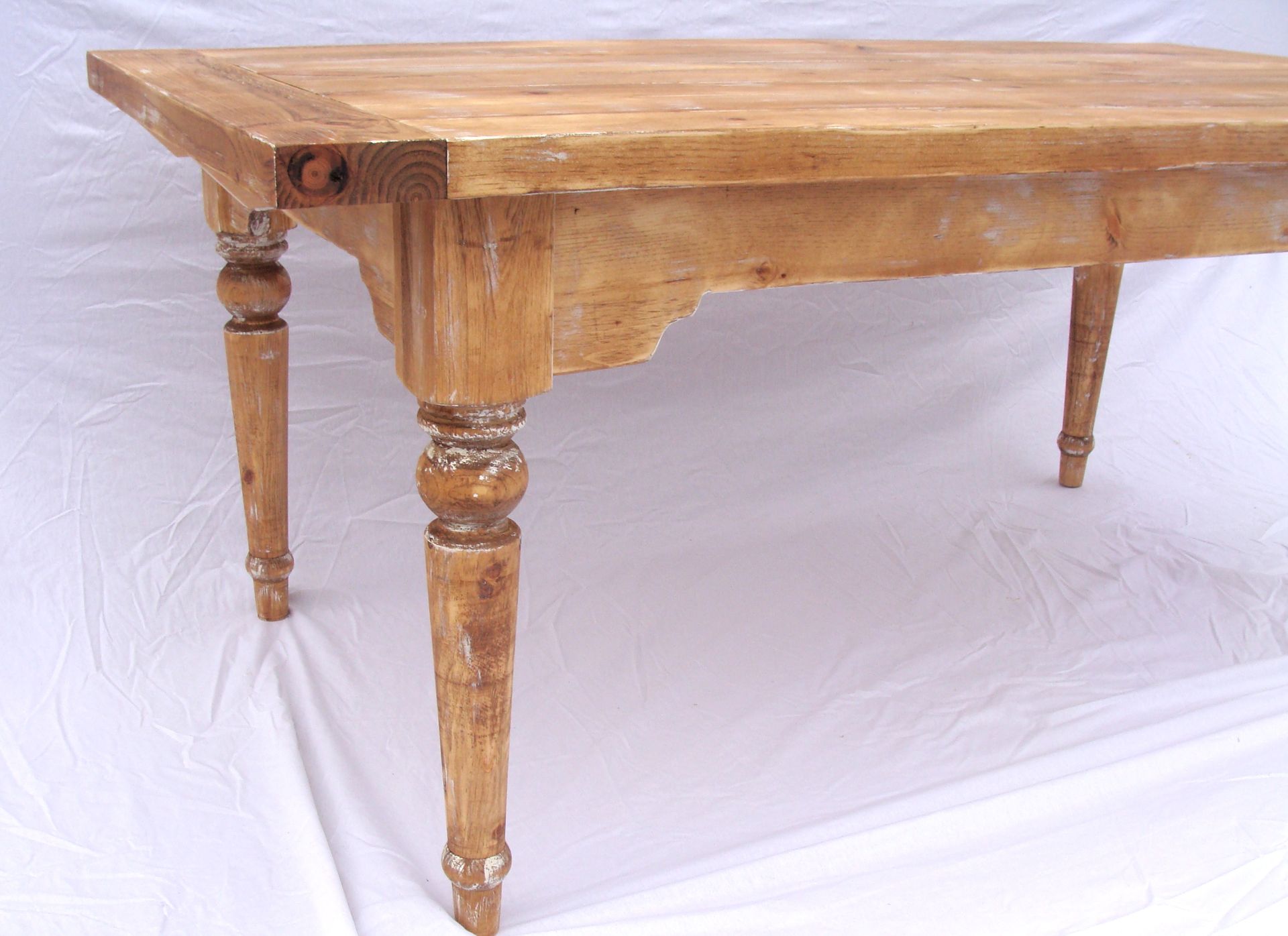 Antique Style Farm Table With Drop Leaf Extensions - On Sale 3