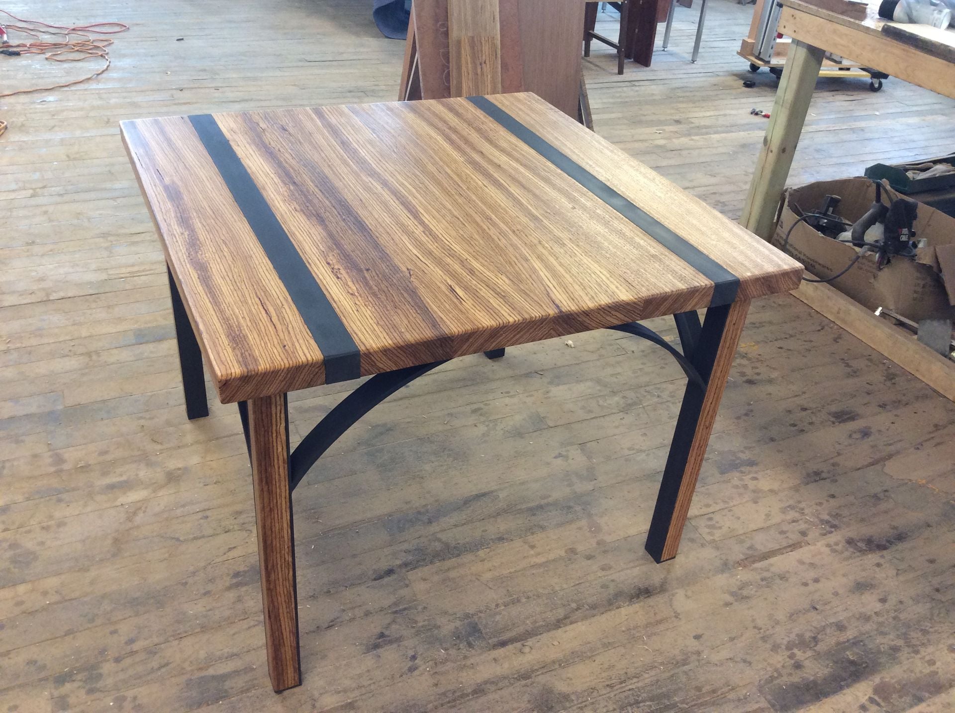 Zebra Wood Dining Table
