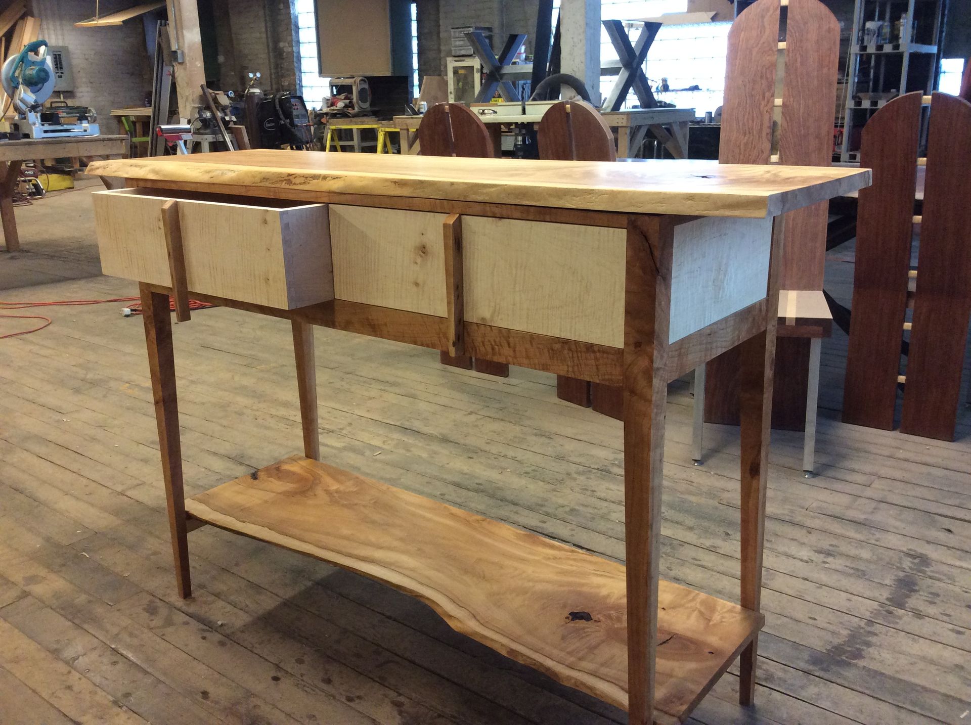 Curly Maple Side Table 2 