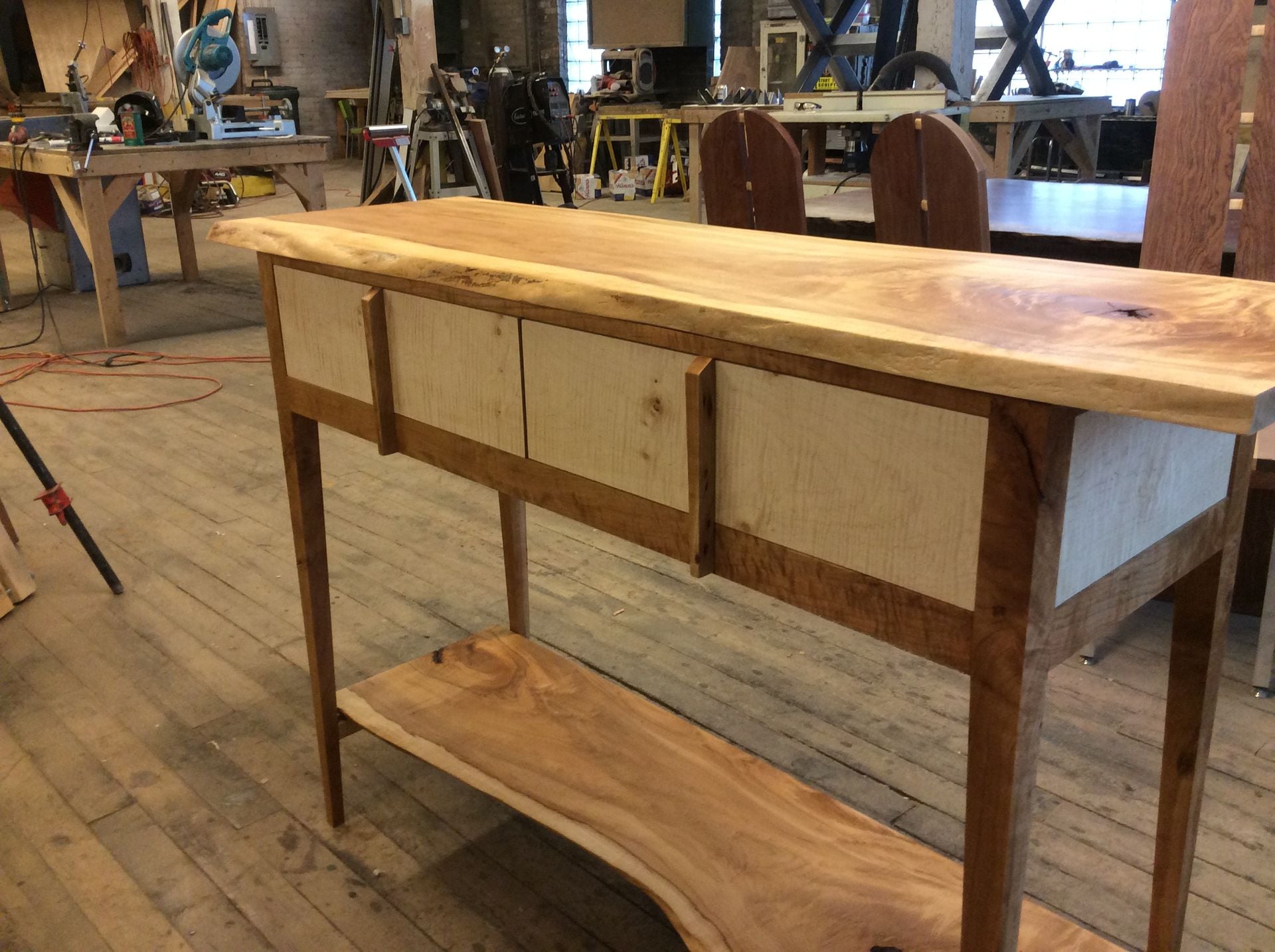 Curly Maple Side Table
