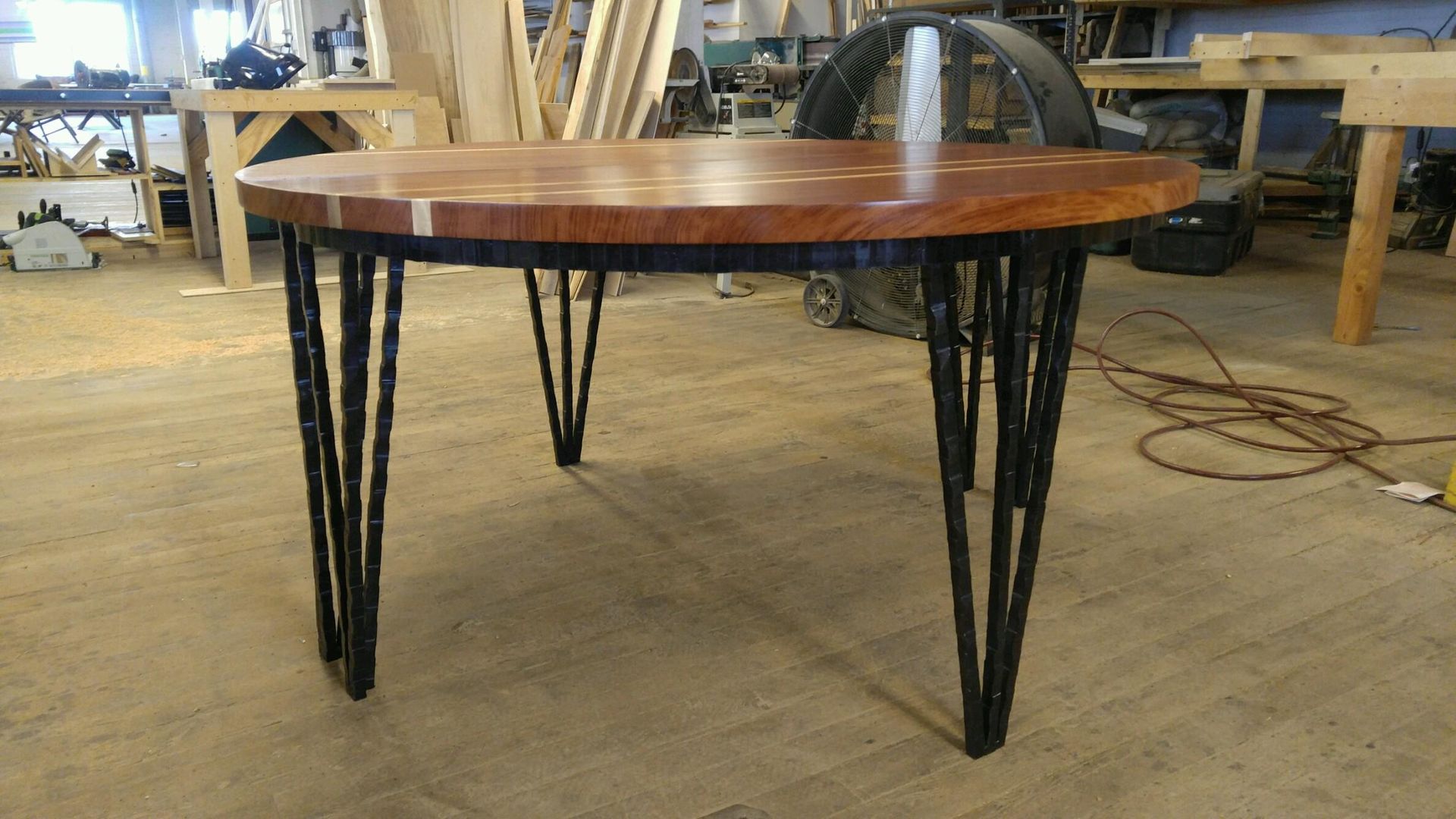 Round Bubinga Table 3
