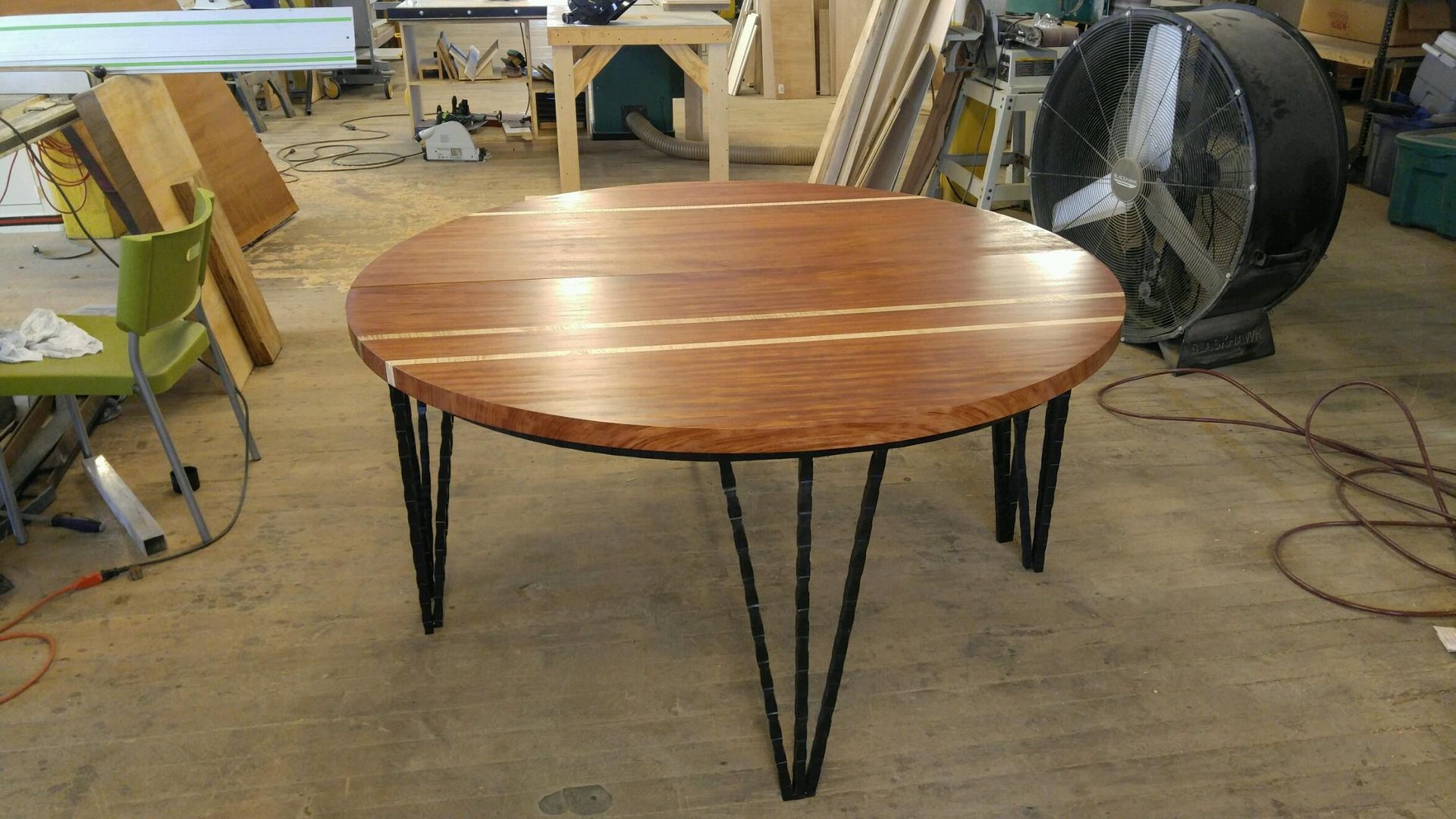 Round Bubinga Table 2