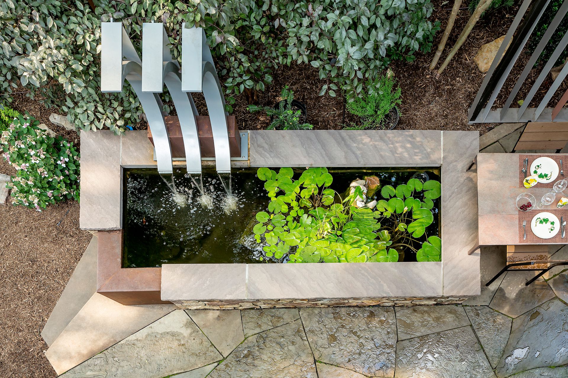 Crescent-Shaped Water Feature 4