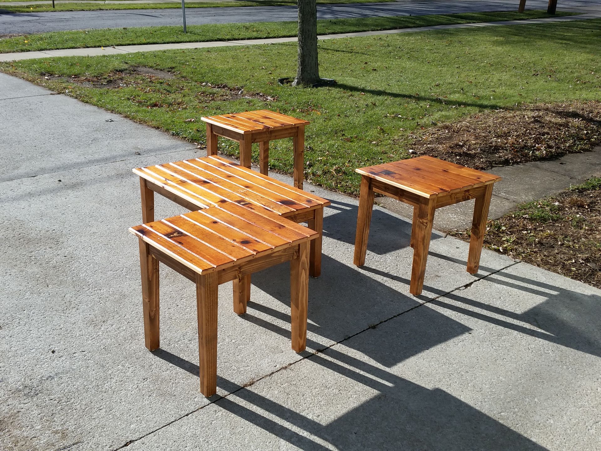 Custom Living Room Table Set 2 