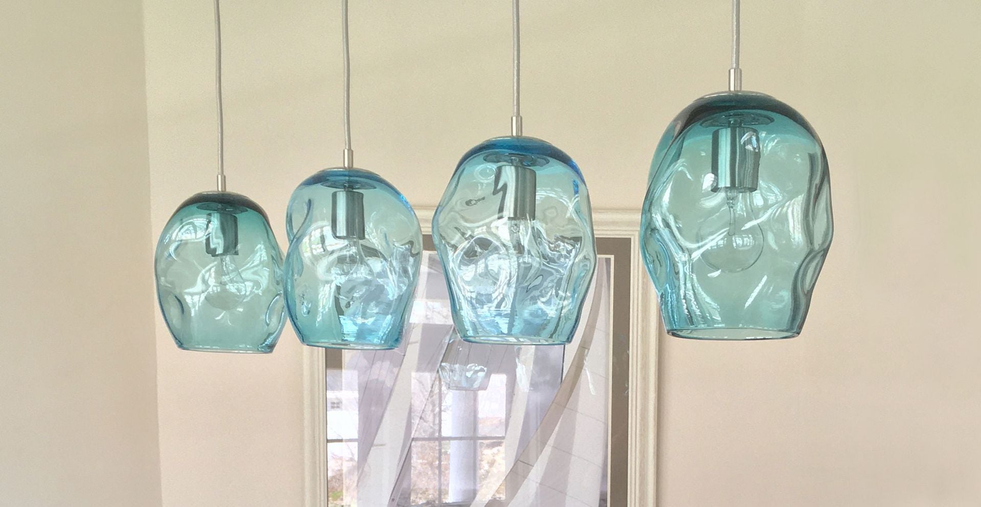 Blown Glass Steamline Petra Chandelier 2 
