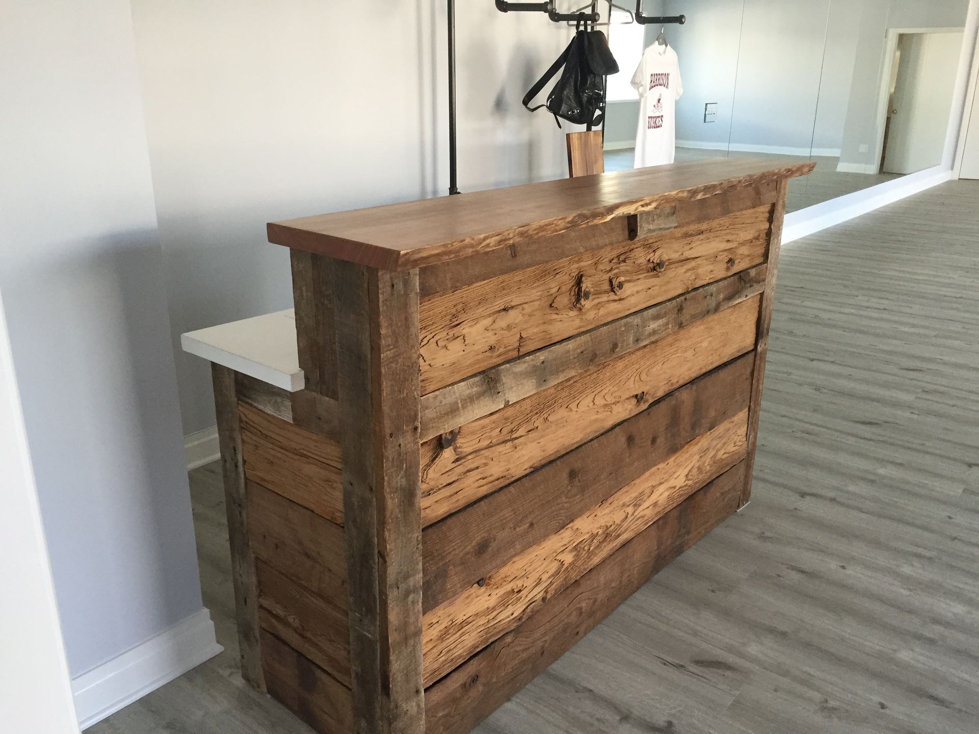 Reclaimed Barnwood Reception Desk