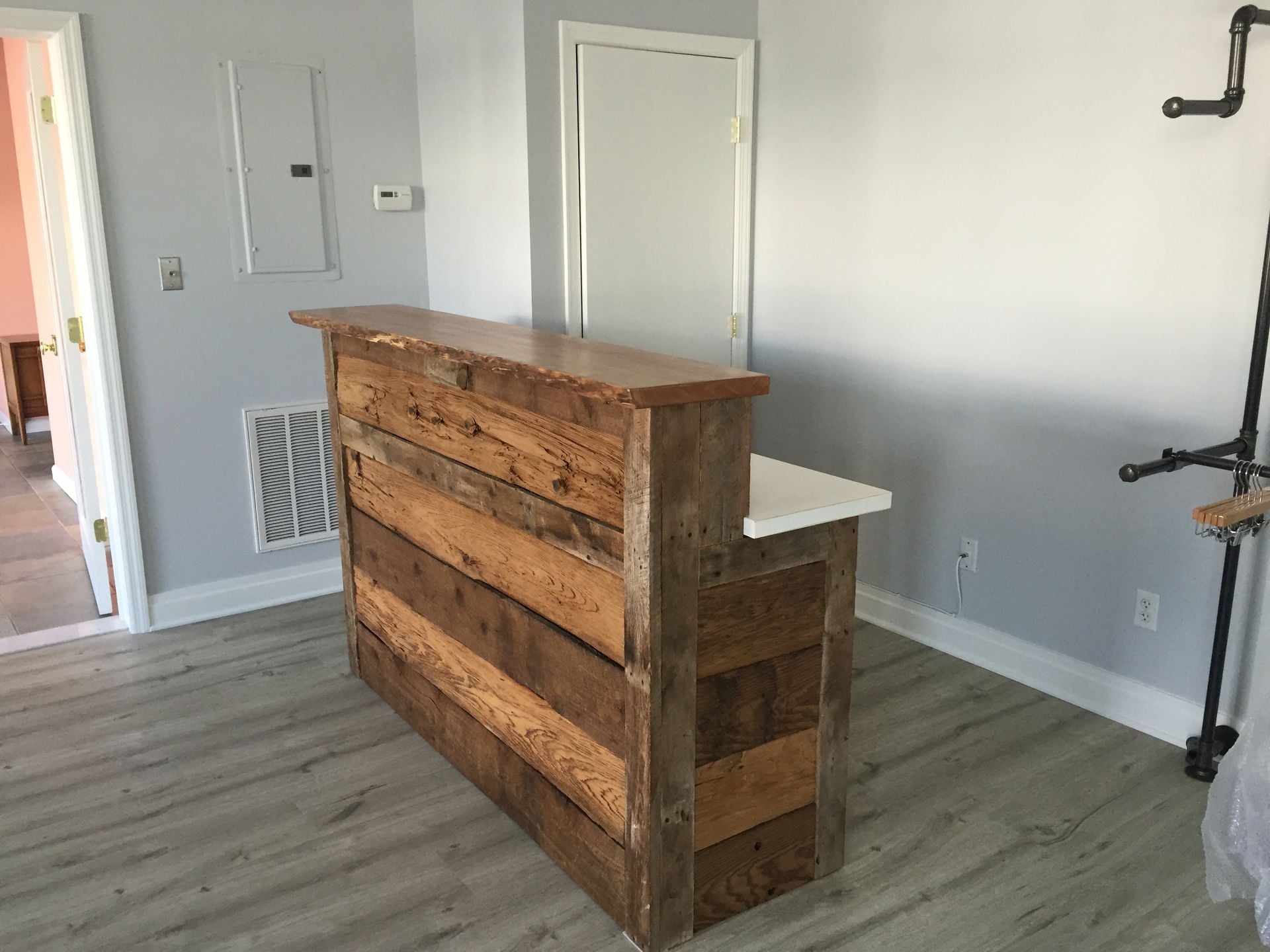 Reclaimed Barnwood Reception Desk 3 