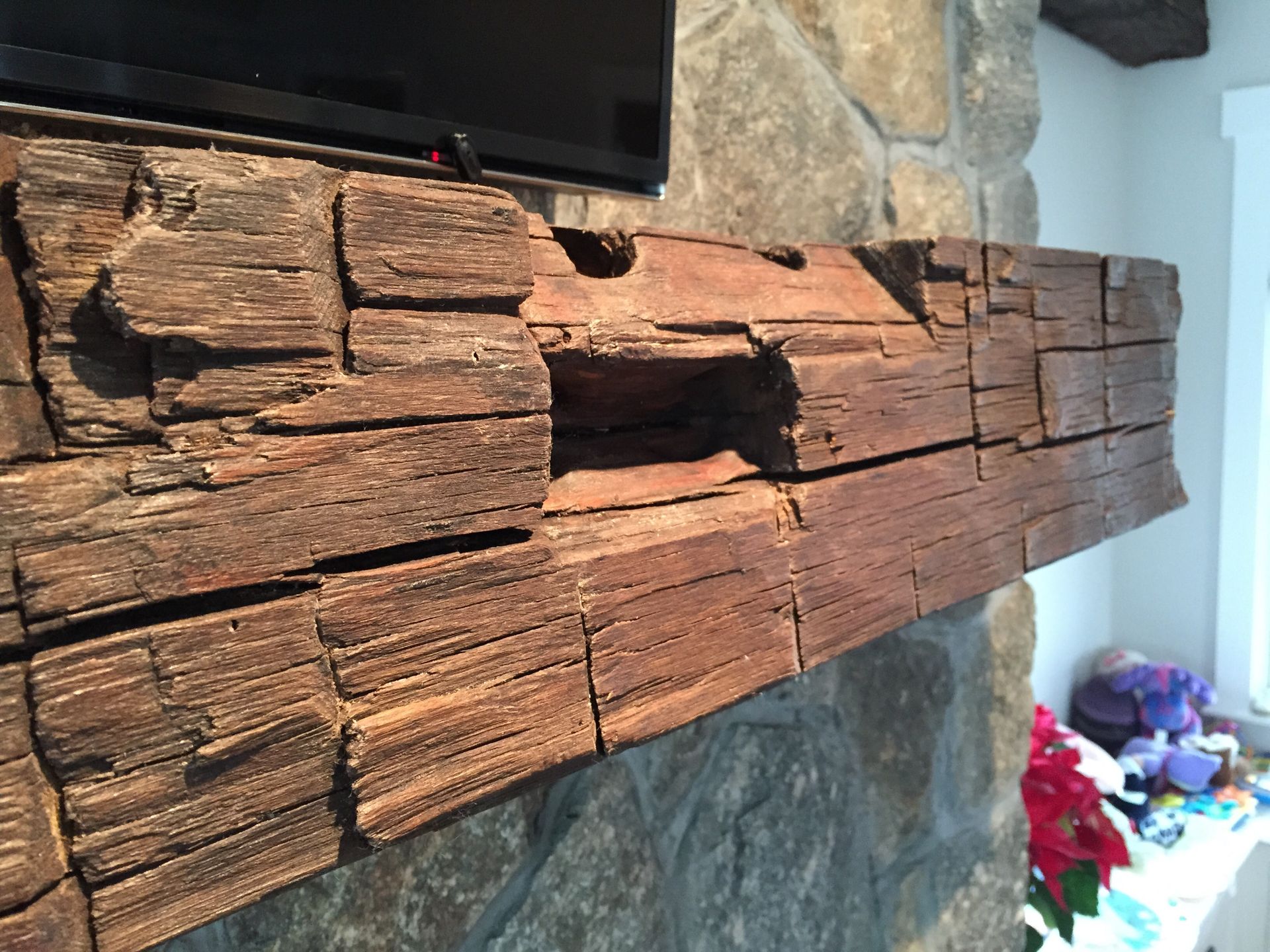 Rustic Fireplace Mantel 3