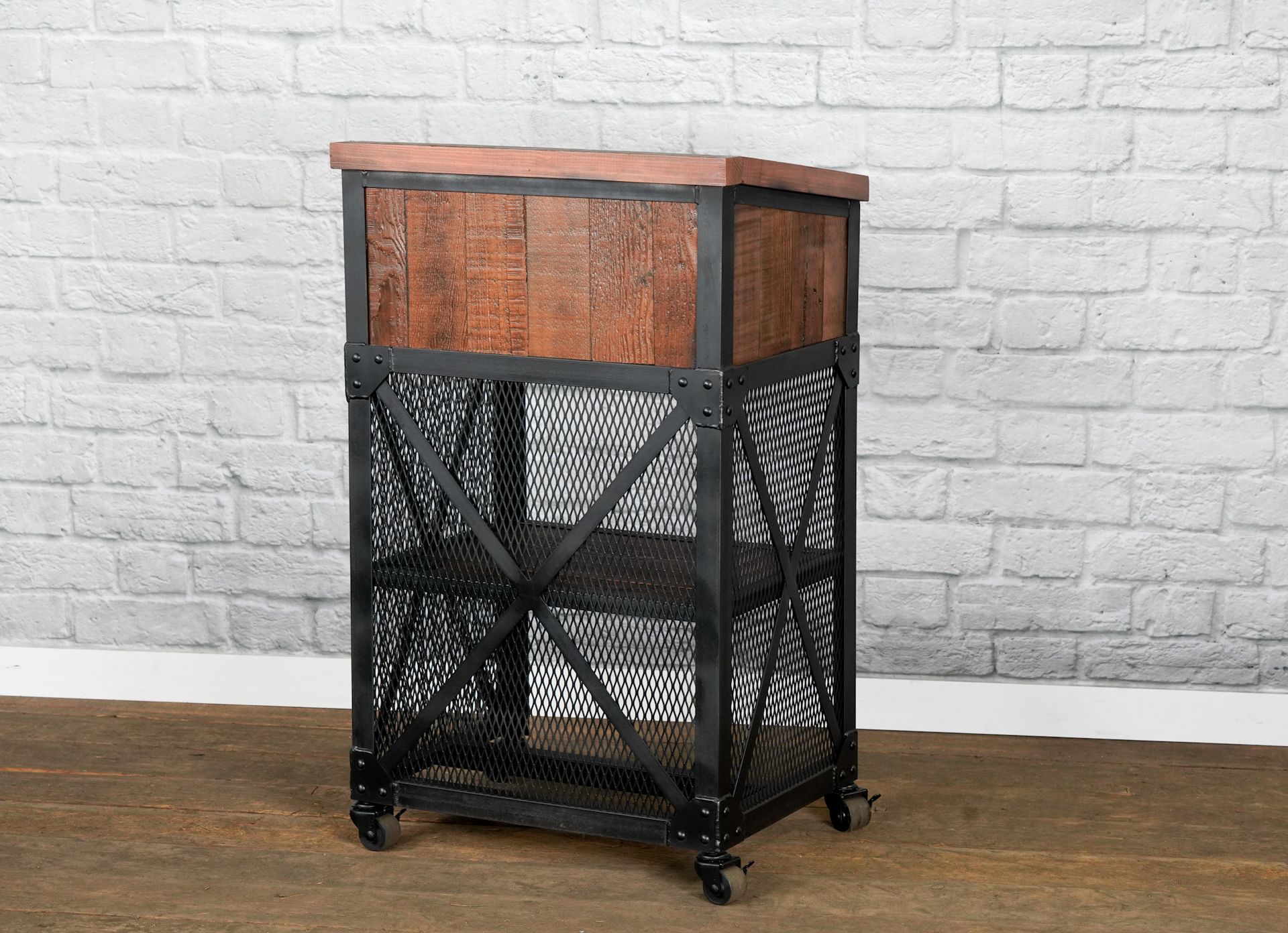 Vintage Industrial Host Stand, Modern Podium, Rustic Lectern, Greeter Station, Concierge Desk, 11 