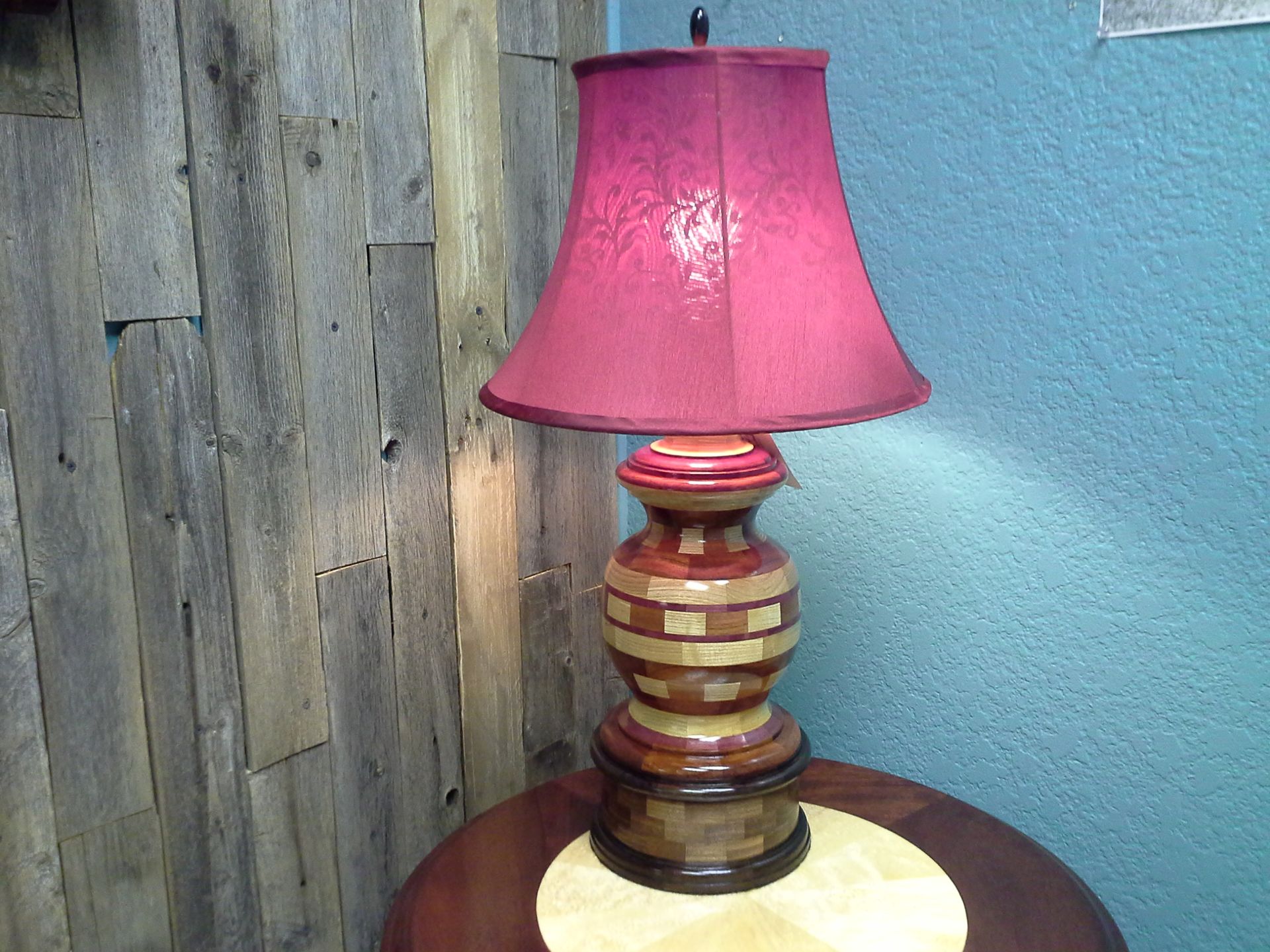 Woodturned Table Lamp 1