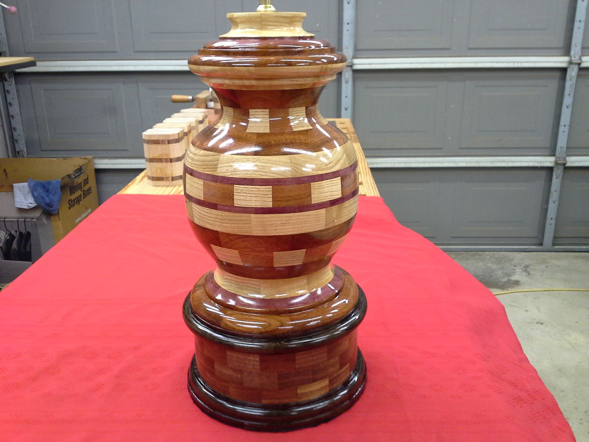 Woodturned Table Lamp 4