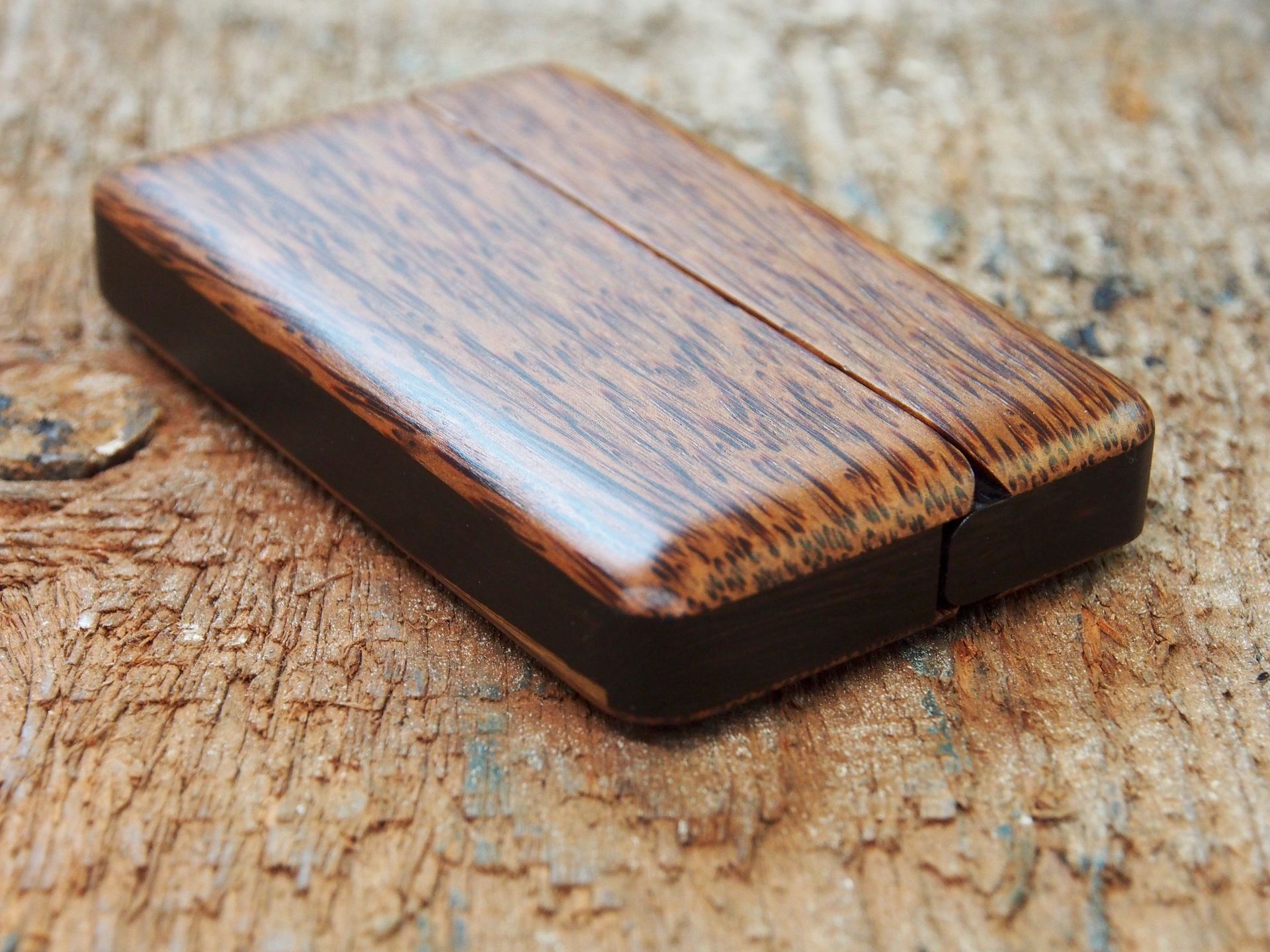 Wood Wallet And Business Card Holder