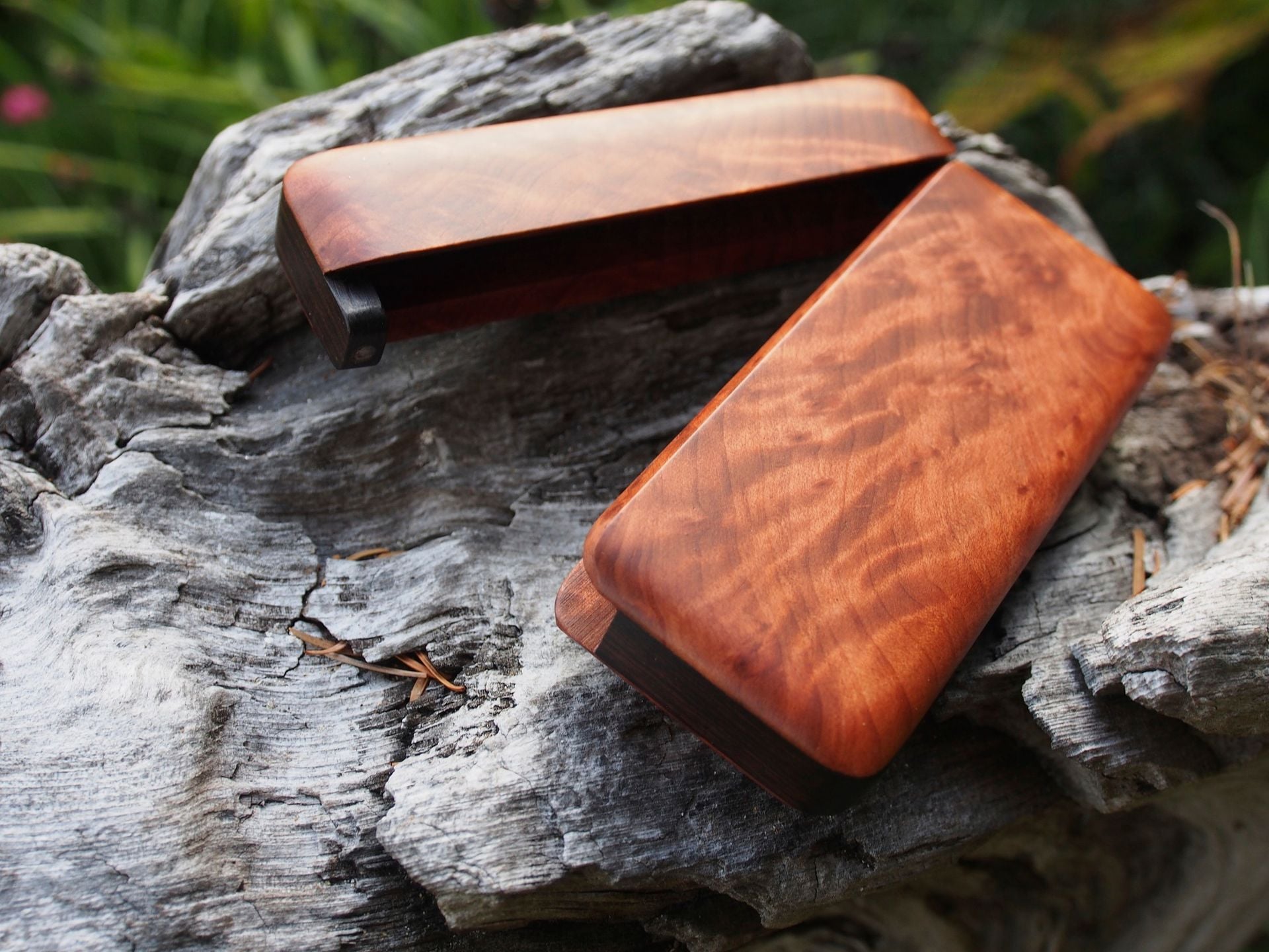 Wood Wallet And Business Card Case 2