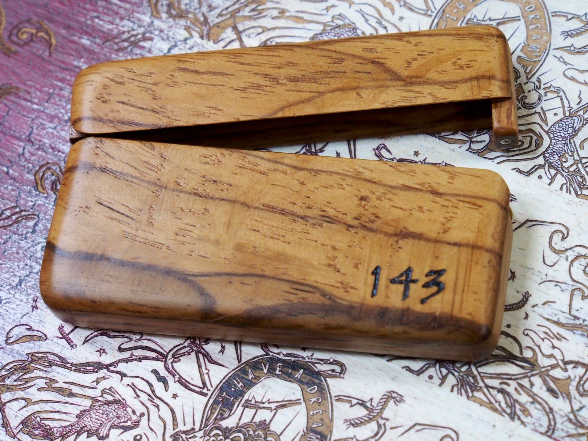 Wood Wallet And Business Card Holder 2 