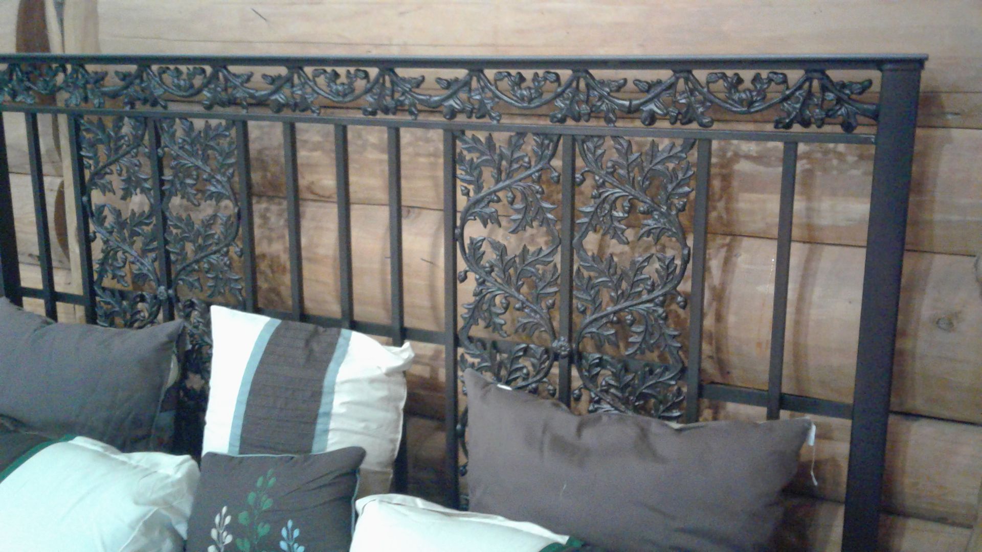 Custom Made Rustic King Iron Bed 3 