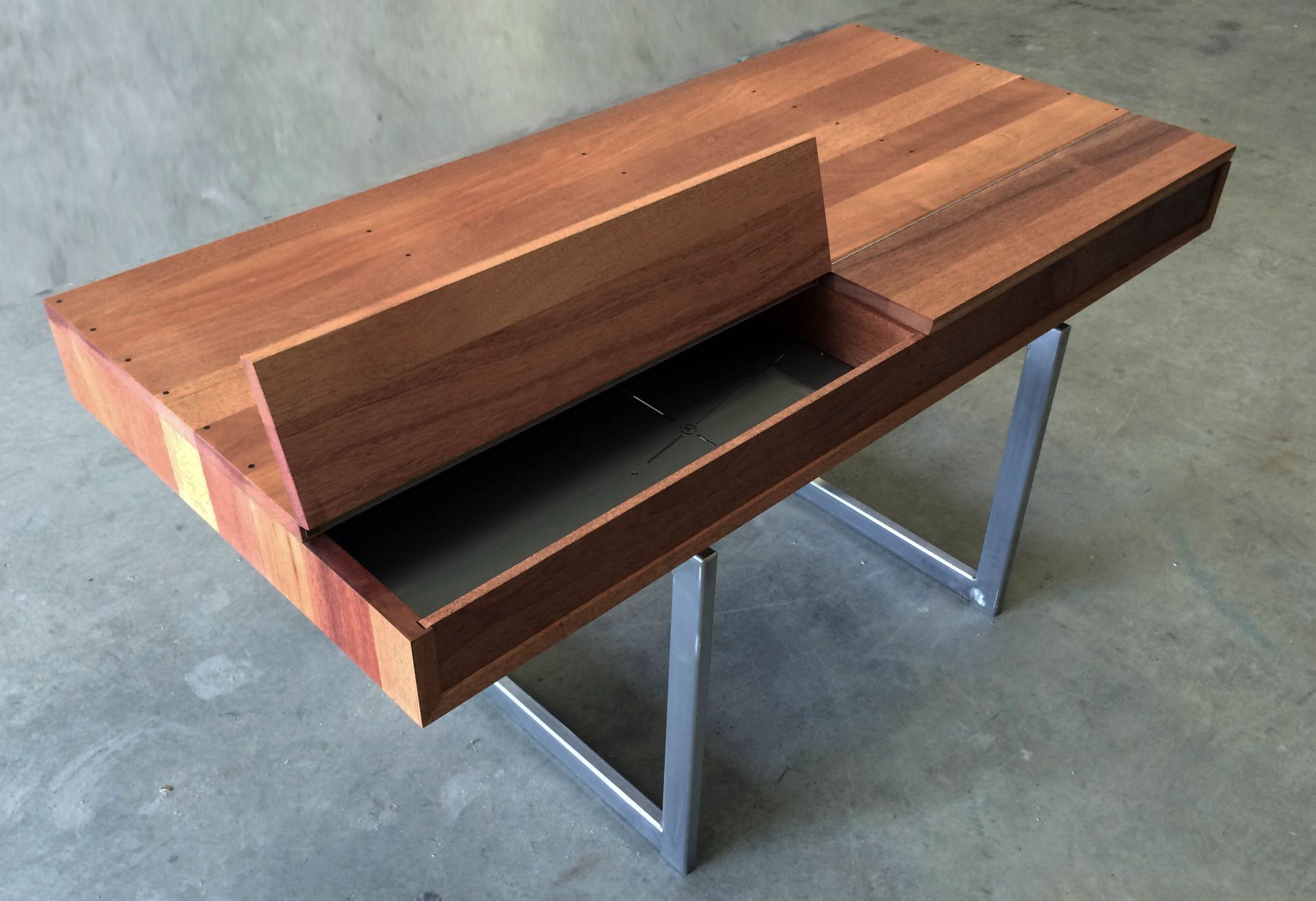 Mid Century Modern Mahogany Desk 2