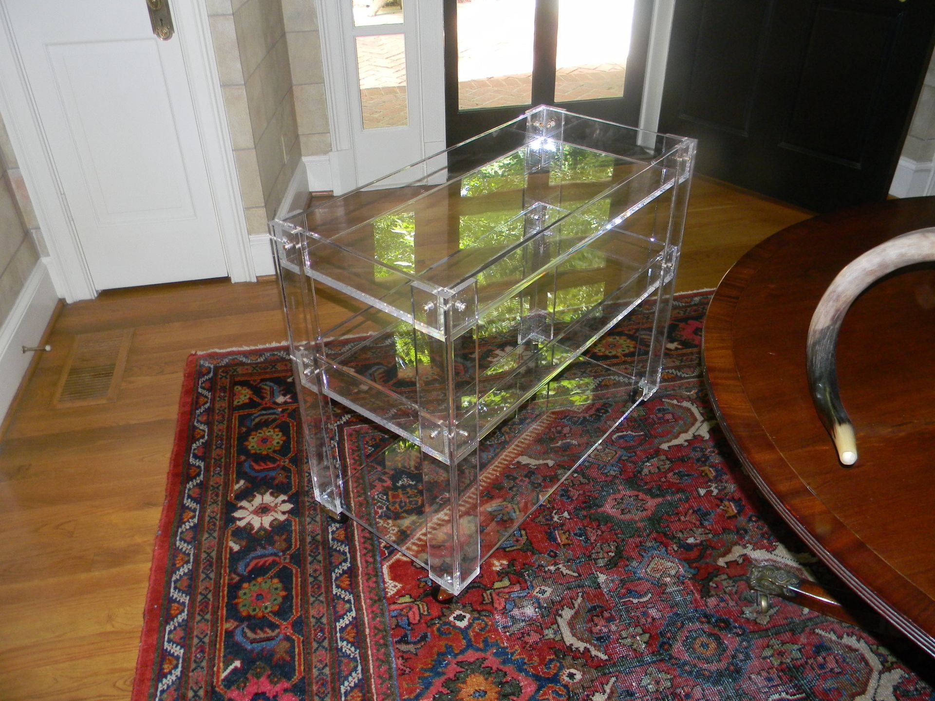 Lucite/Acrylic Bar Cart -Drink Cart - Hand Crafted , Made To Order 2